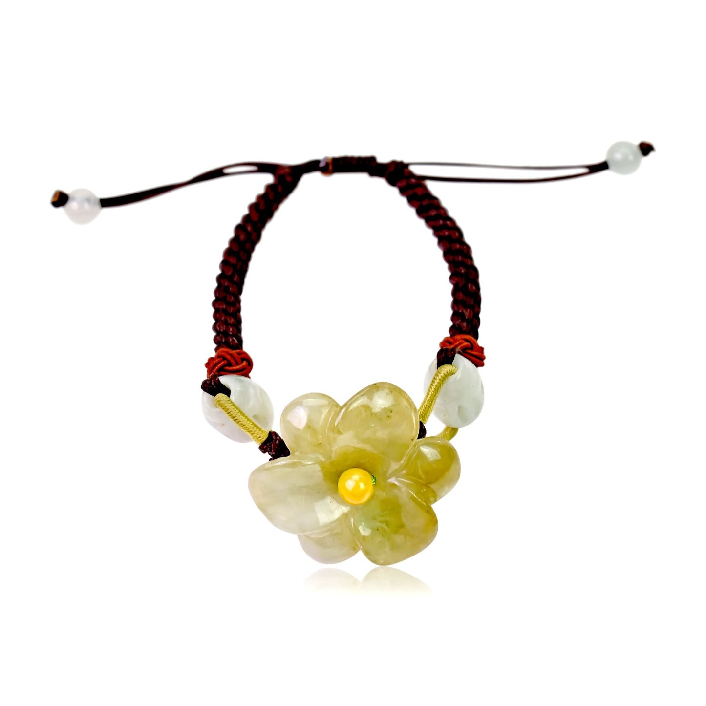 Amaryllis flower and jade pendant bracelet a meaningful Mother’s Day gift filled with love