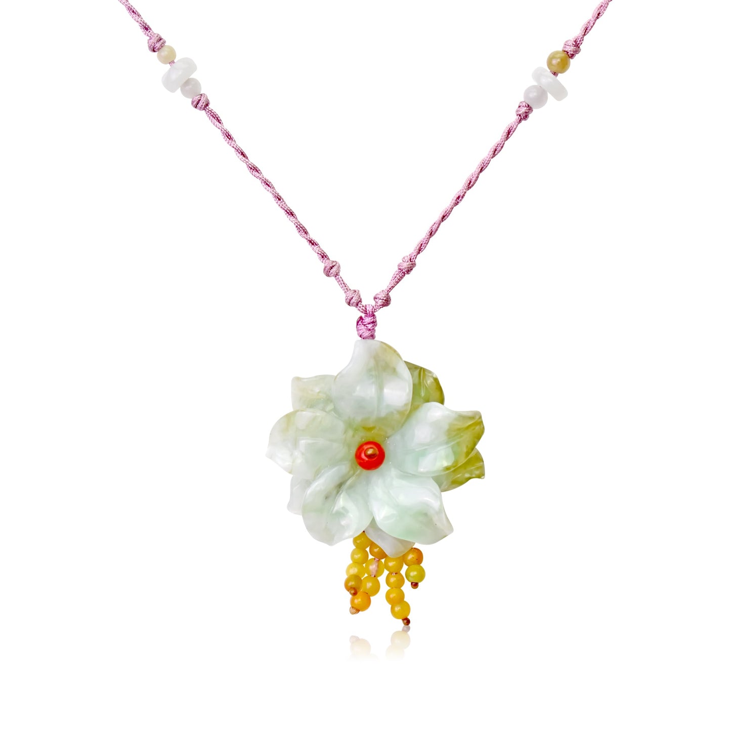 Artisan Sea Anemone Charm Necklace for Women a Meaningful Jade Jewelry for Anniversaries