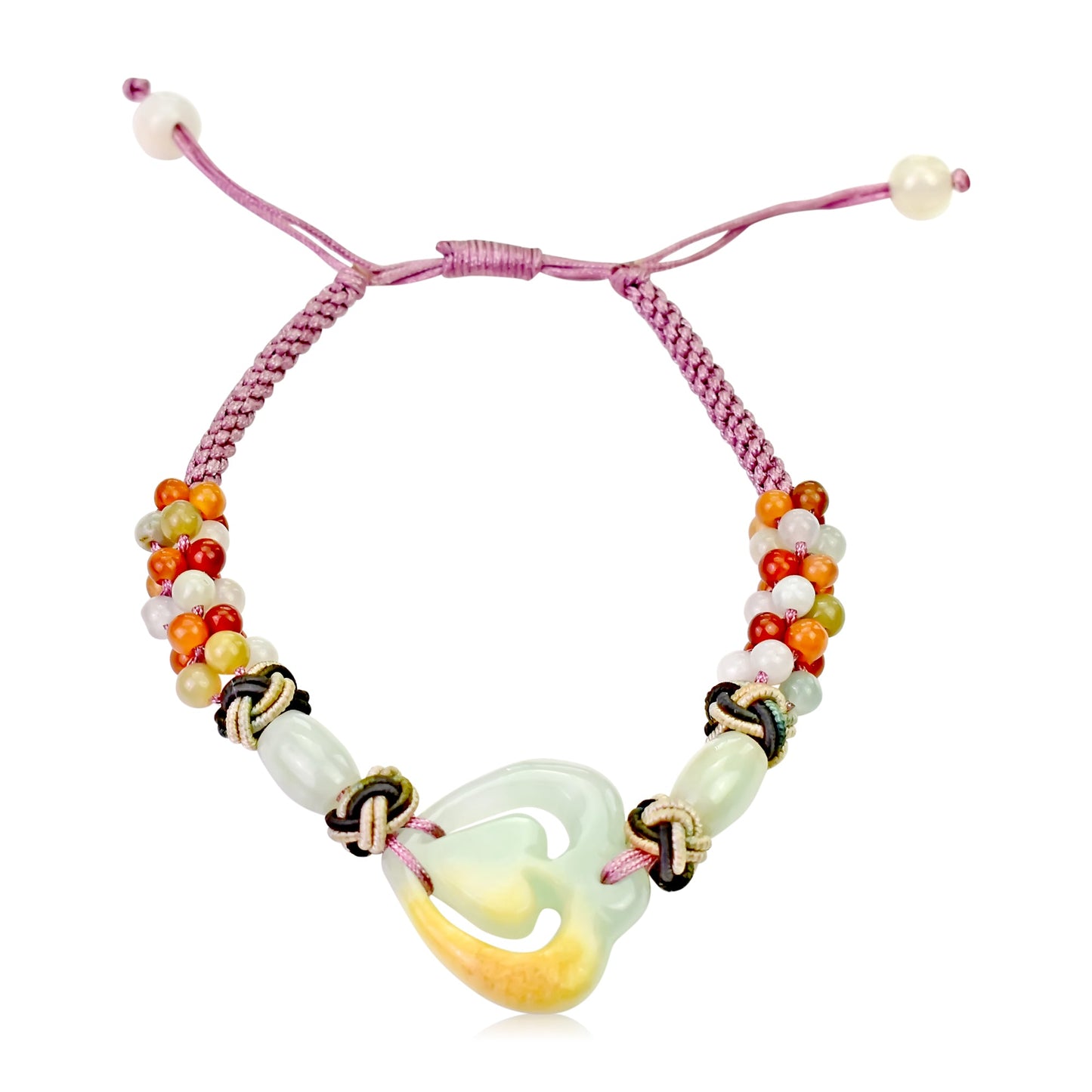Beaded heart bracelet jade bracelet jewelry for women an elegant gift for Mother’s Day