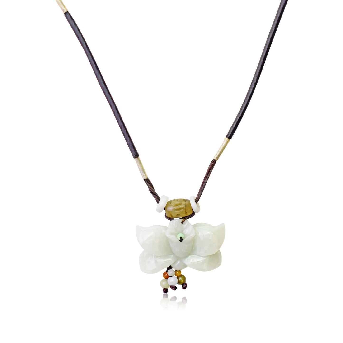 Beautiful blue flower pendant necklace for special celebrations with blue wild indigo