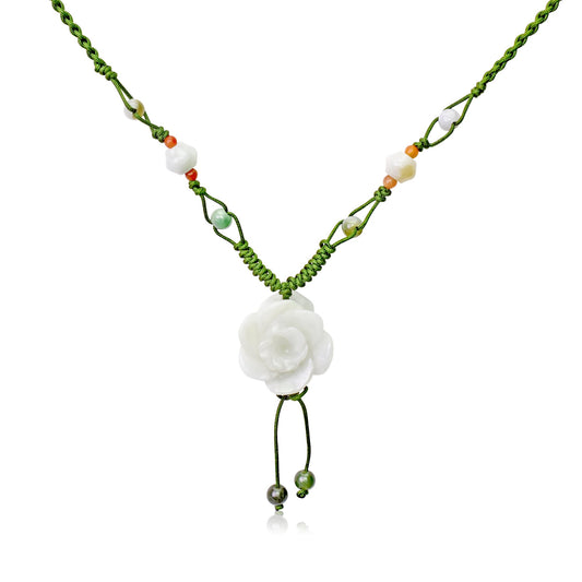 Begonia Real Flower Necklace for Women Valentine’s Day Gift Soft In Design, Strong In Meaning—Perfect for Someone Special