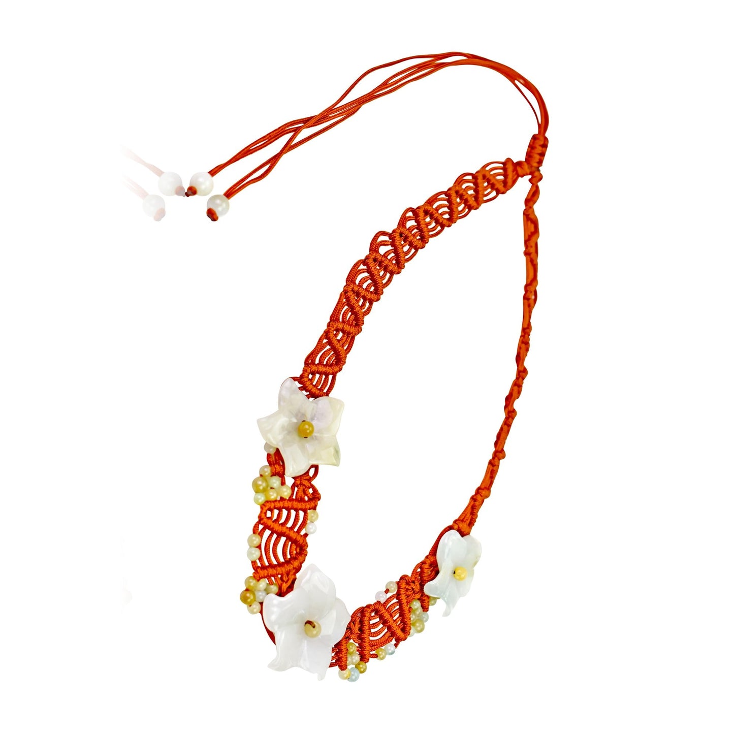 Columbine flower white a floral choker necklace jewelry gift for women on Mother's Day or birthdays