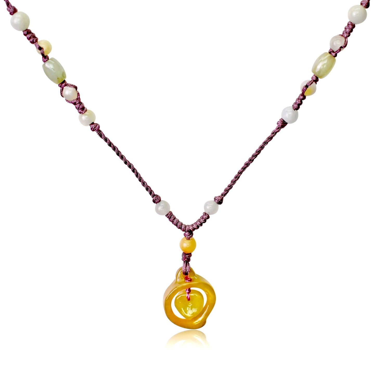 Cute Heart Necklace Filled with Love a Romantic Jade Necklace Perfect for Valentine’s Day