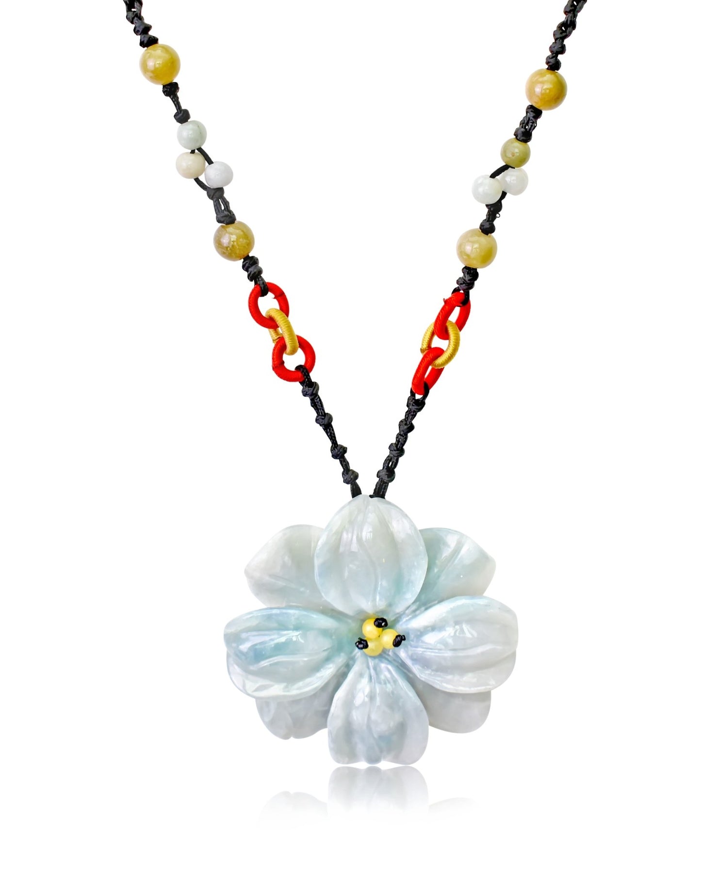 Dogwood flower a unique jewelry for her jade charm offering love, long life, and spiritual grounding