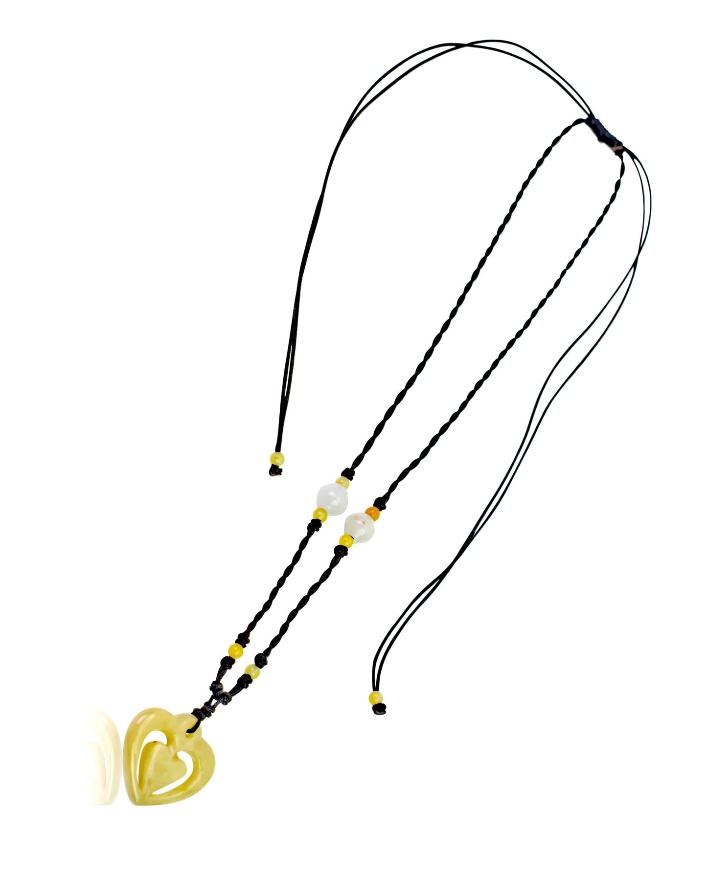 Double heart necklace for Valentine’s Day an express love and connection with grounding jade