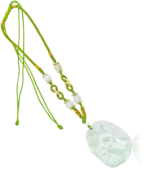 Eagle Medallion Necklace for Dad Mens Jade Pendant Meaningful Gift for Anniversary