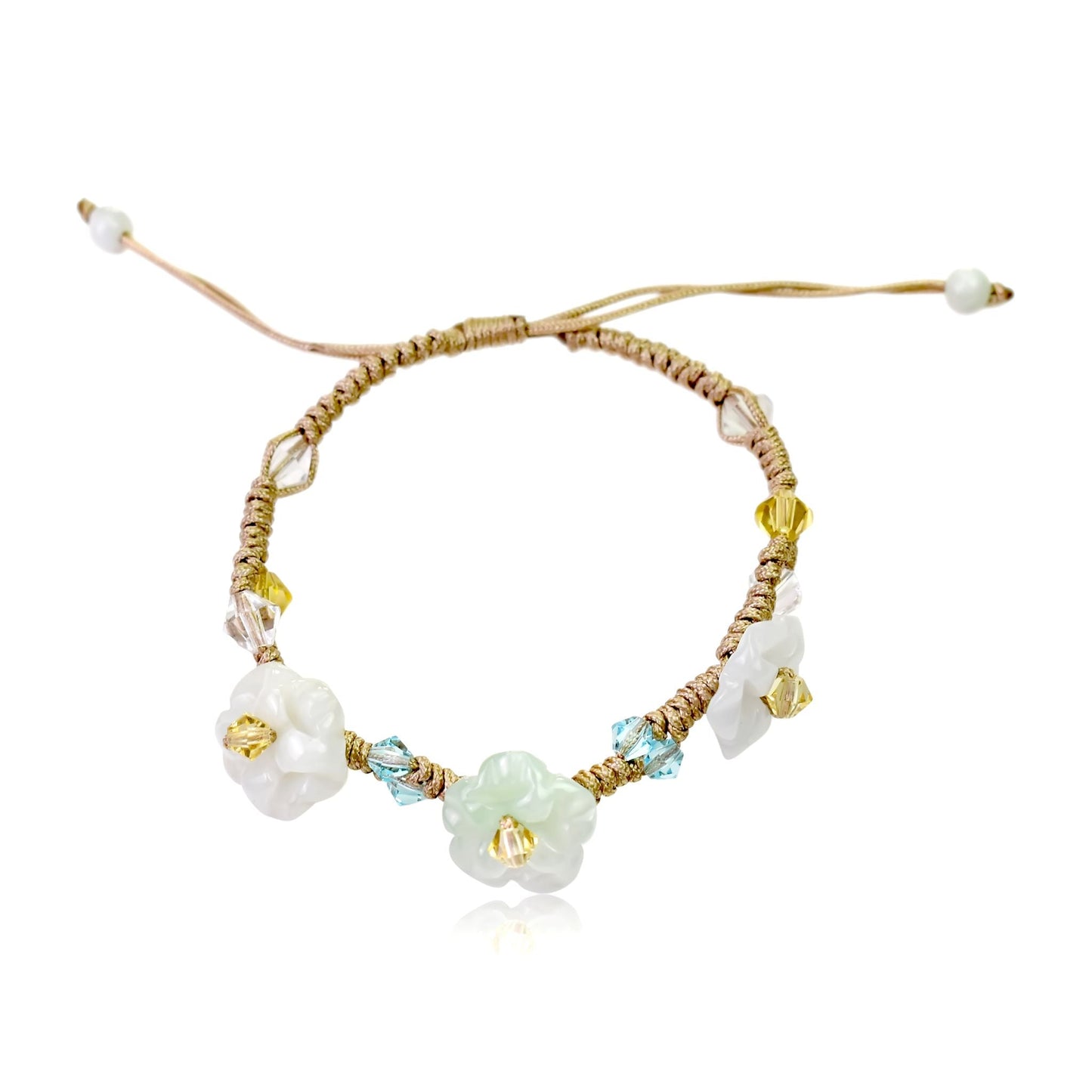 Elegant flower pimpernel a real flower bracelet for women seeking balance, strength, and beauty a meaningful birthday or Mother's Day gift