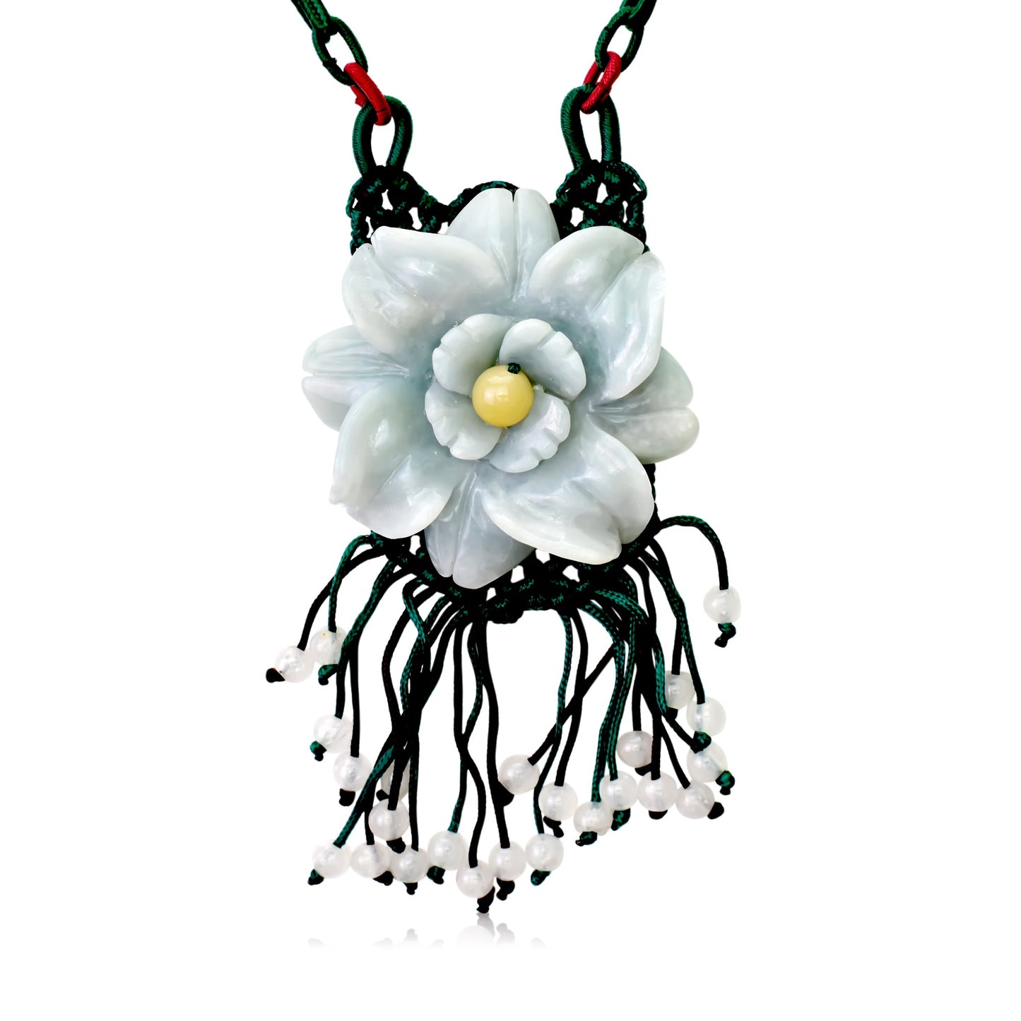 Eustomas jade jewelry an elegant floral necklace gift crafted for harmony, love, and protection