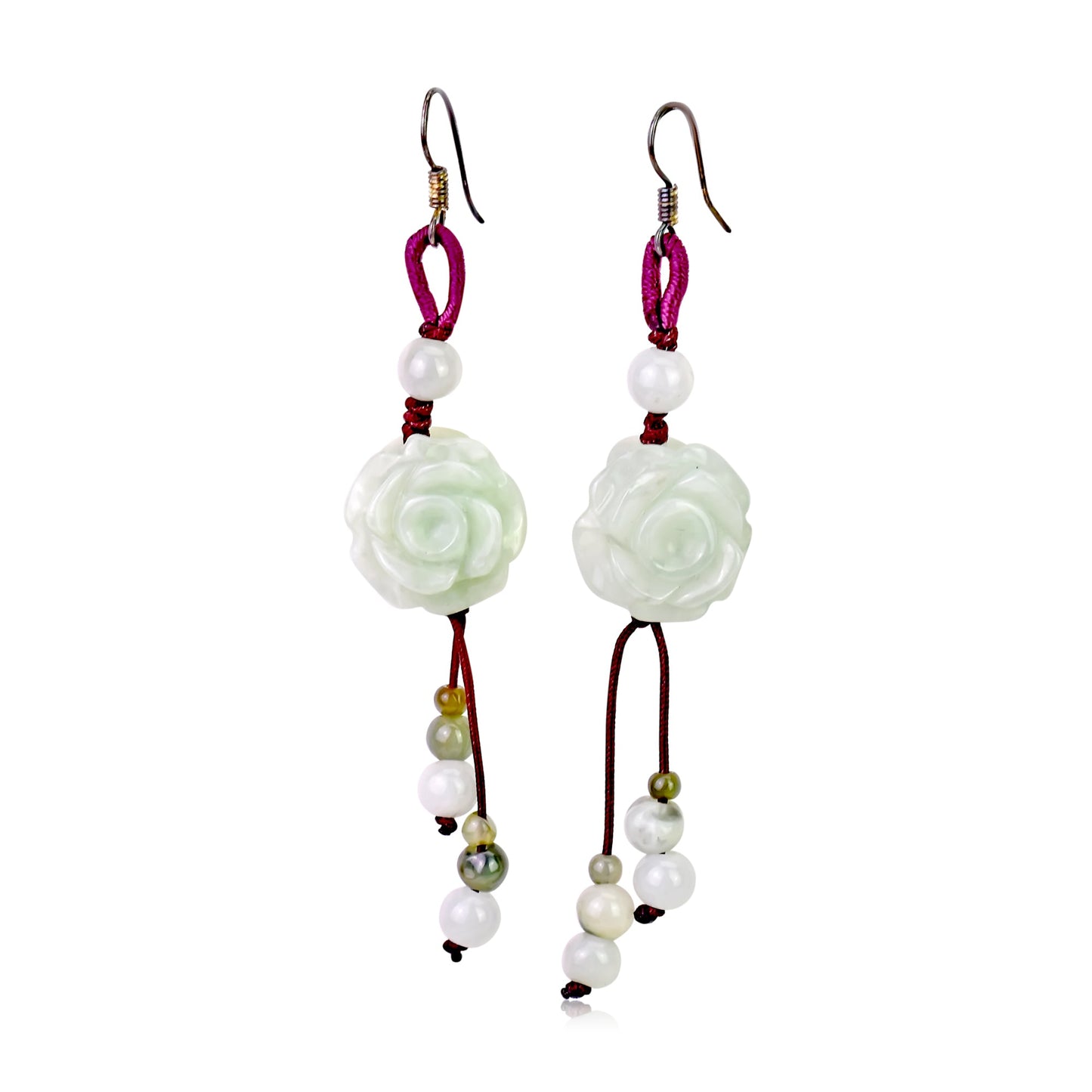 Feminine Earrings Roses for Wife Anniversary Flower Hanging Earrings with a Soft and Romantic Feel