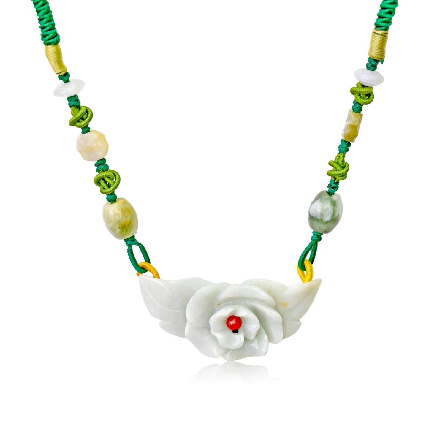 Floral necklace rose pendant necklace for women’s birthday gift ideas