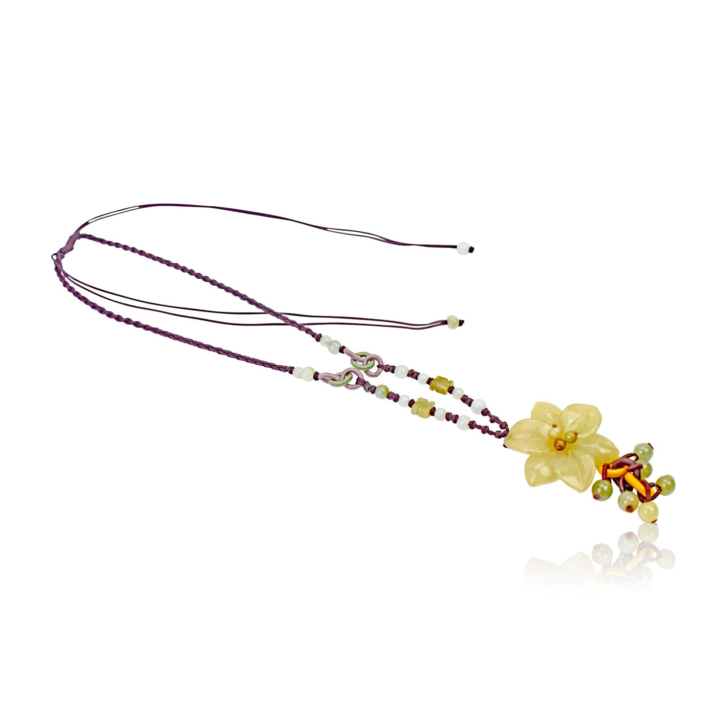 Flower shaped necklace a pear blooms perfect for Mother's Day gift