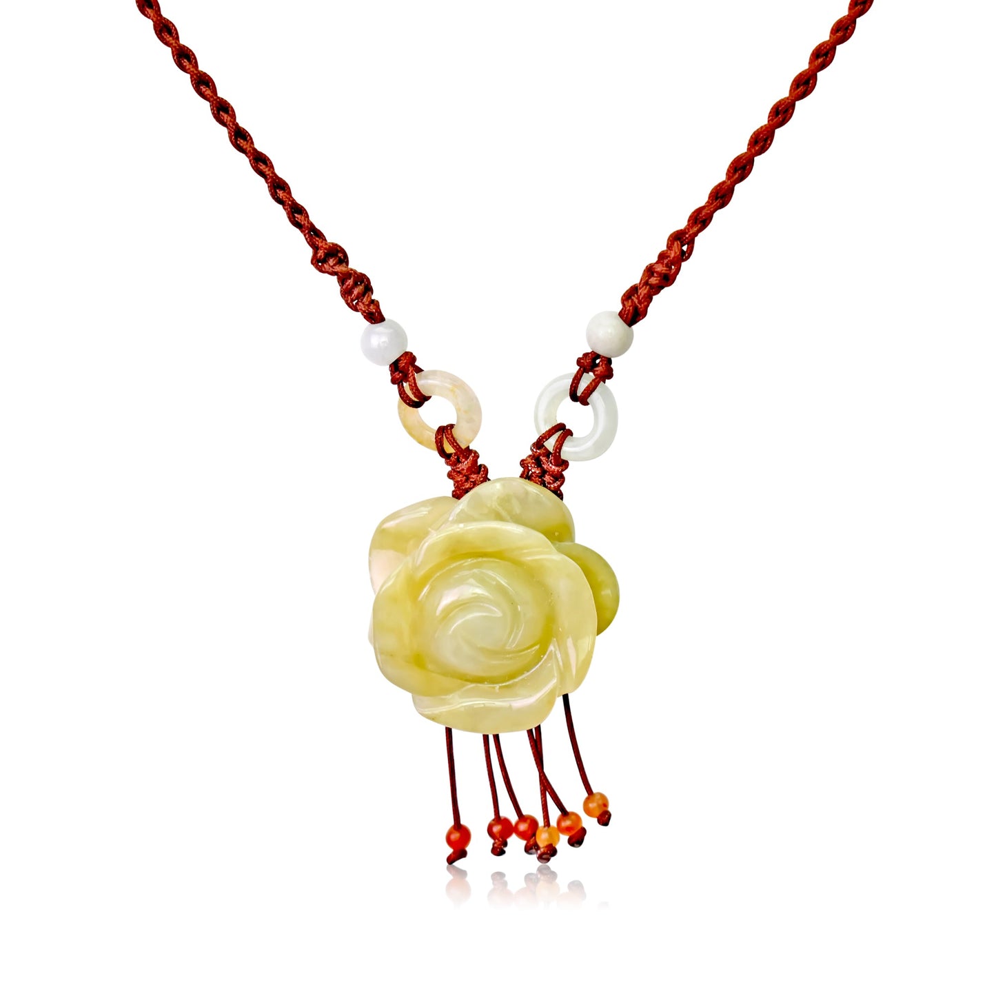 Flower with Necklace a romantic yellow rose necklace that blooms with meaning