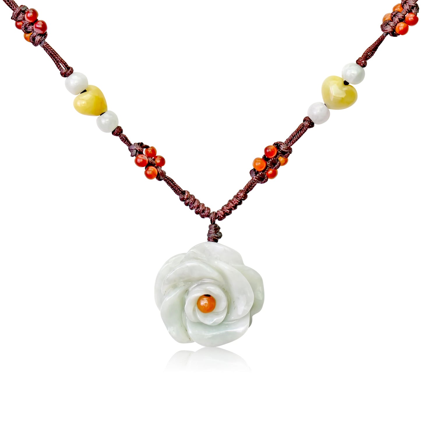 Forgetmenot Necklace for Her Heart with Rose Necklace for Women’s Birthday Gifts