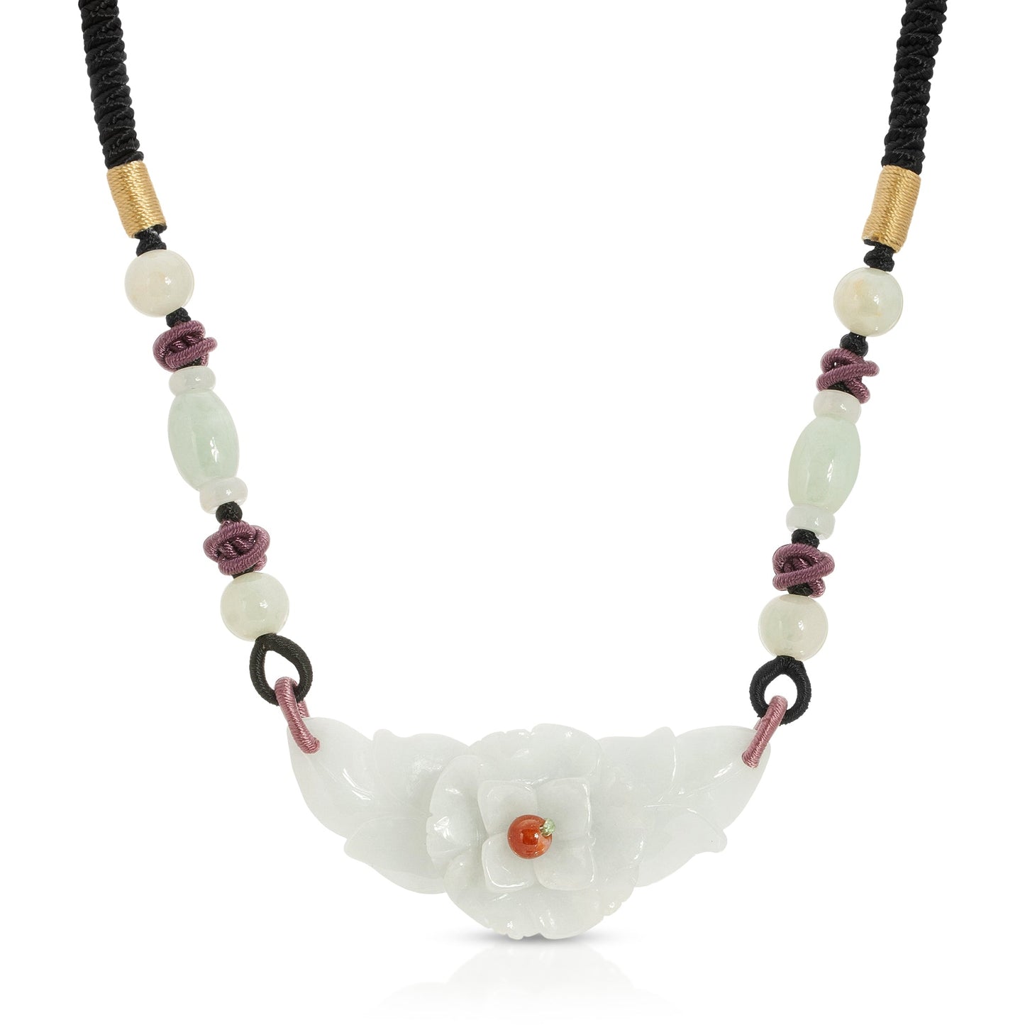 Fortune flower with real jade a jade pendant carved for women symbolizing beauty, protection, and heartfelt birthday gifts