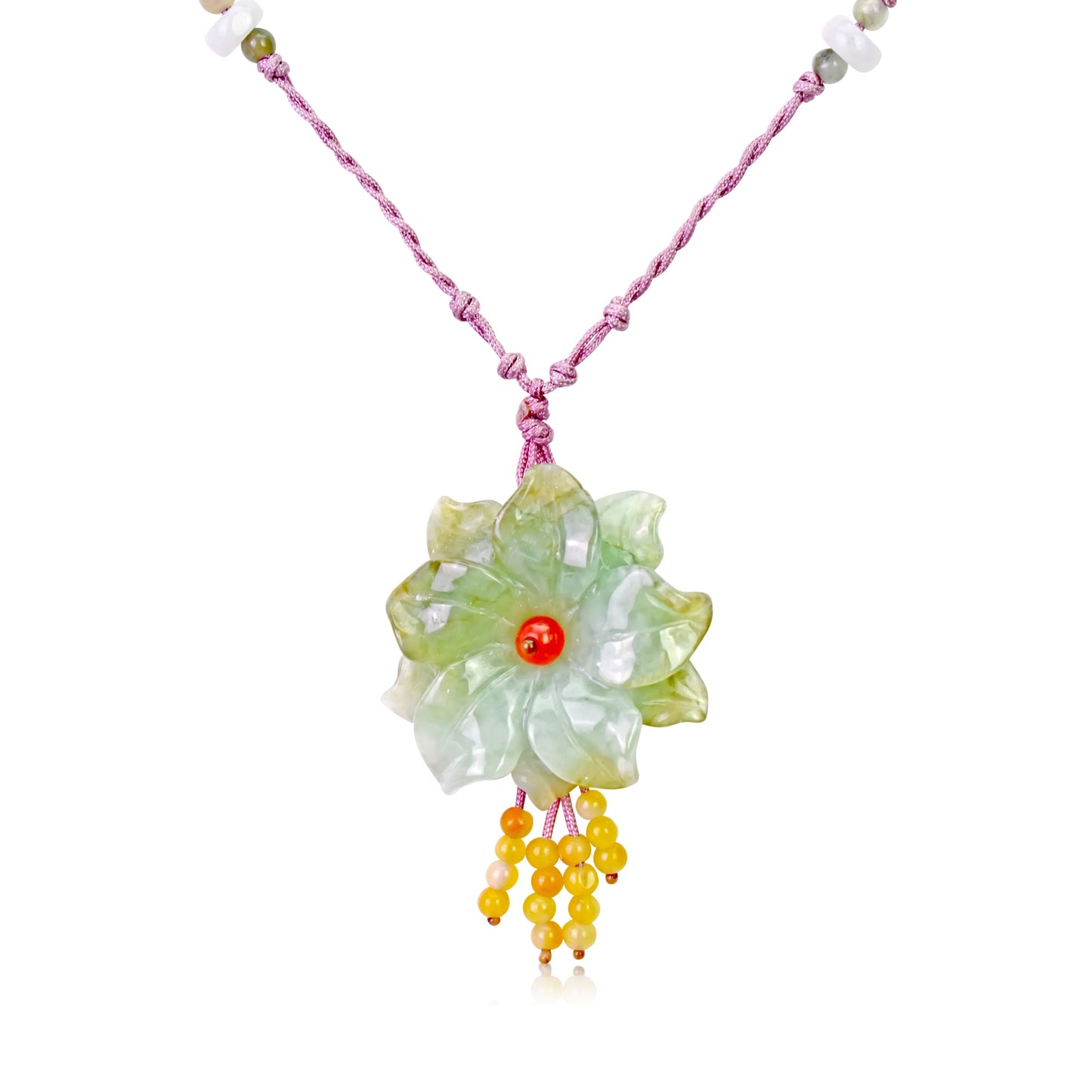 Handmade Jade Sea Anemone Charm Necklace for Women a Unique Birthday Gift for Friends
