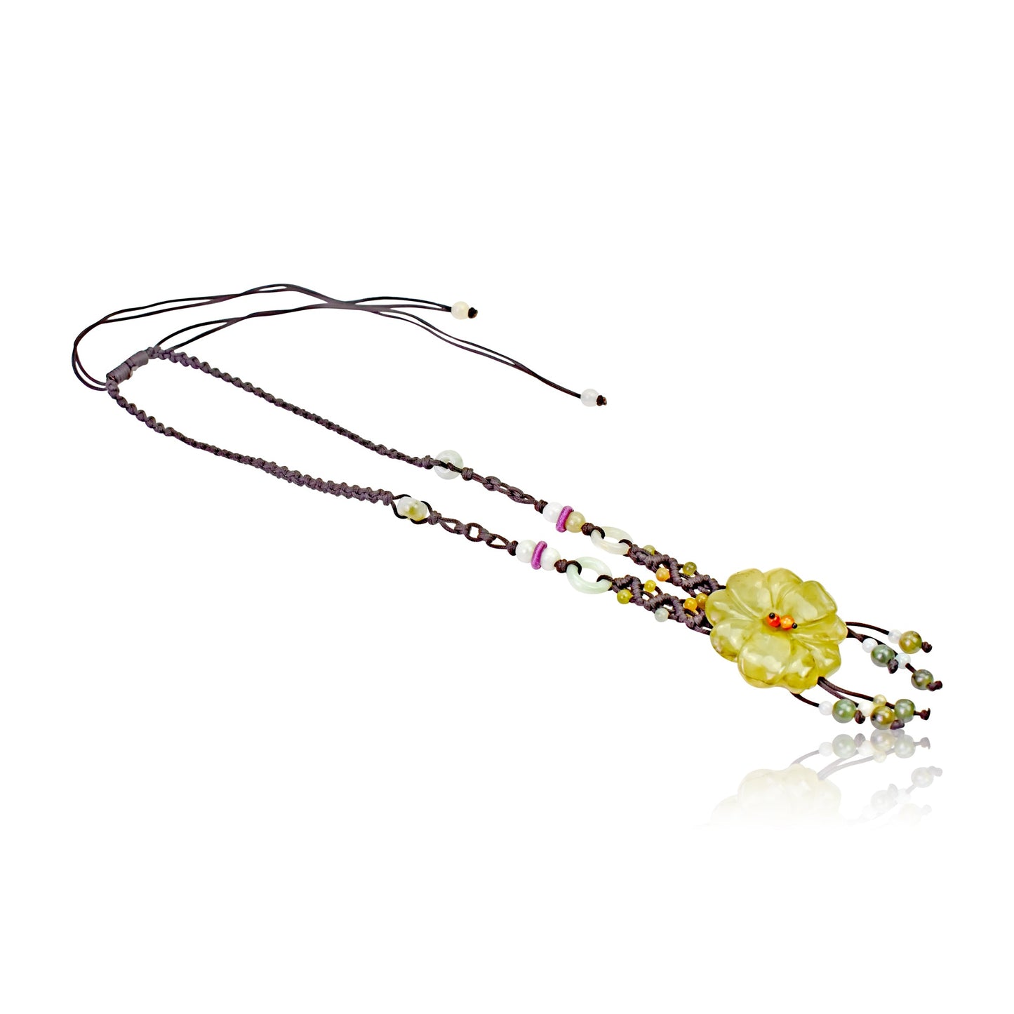 Handmade fine jewelry for Valentine’s Day a cherry blossom pendant design for grace and serenity