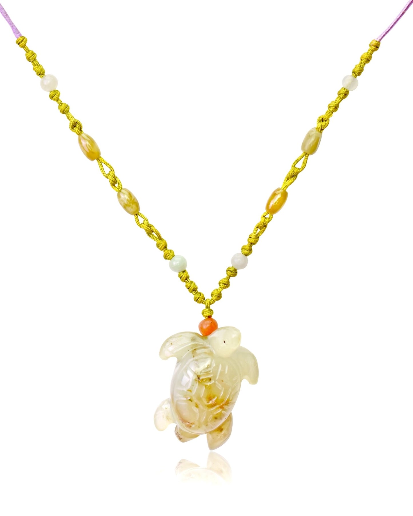 Healing Jade Turtle Necklace Turtle Pendant Jewelry Gift for Valentine’s Day or Anniversary