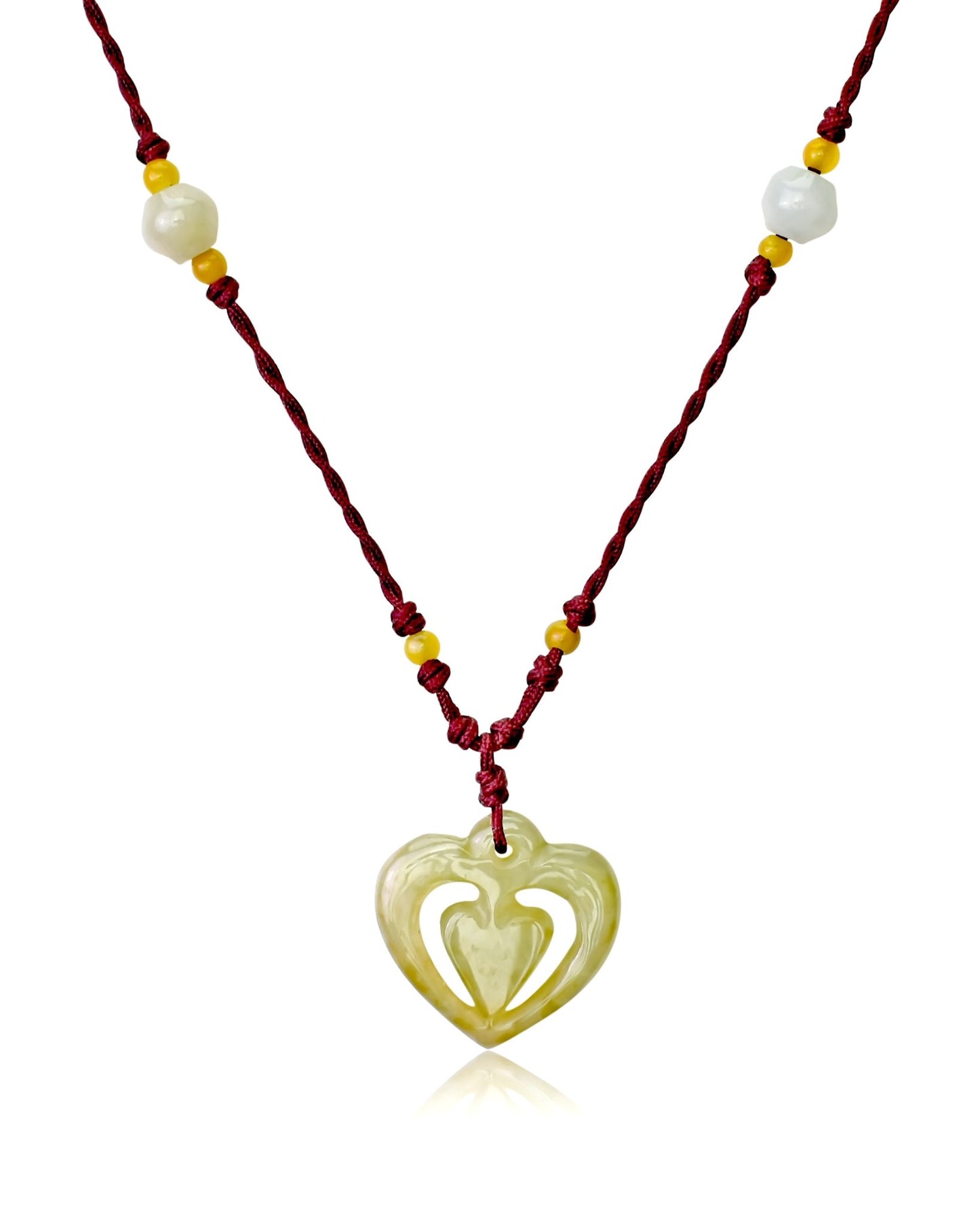 Heart pendant a jade jewelry gift that inspires calm, beauty, and powerful feminine energy