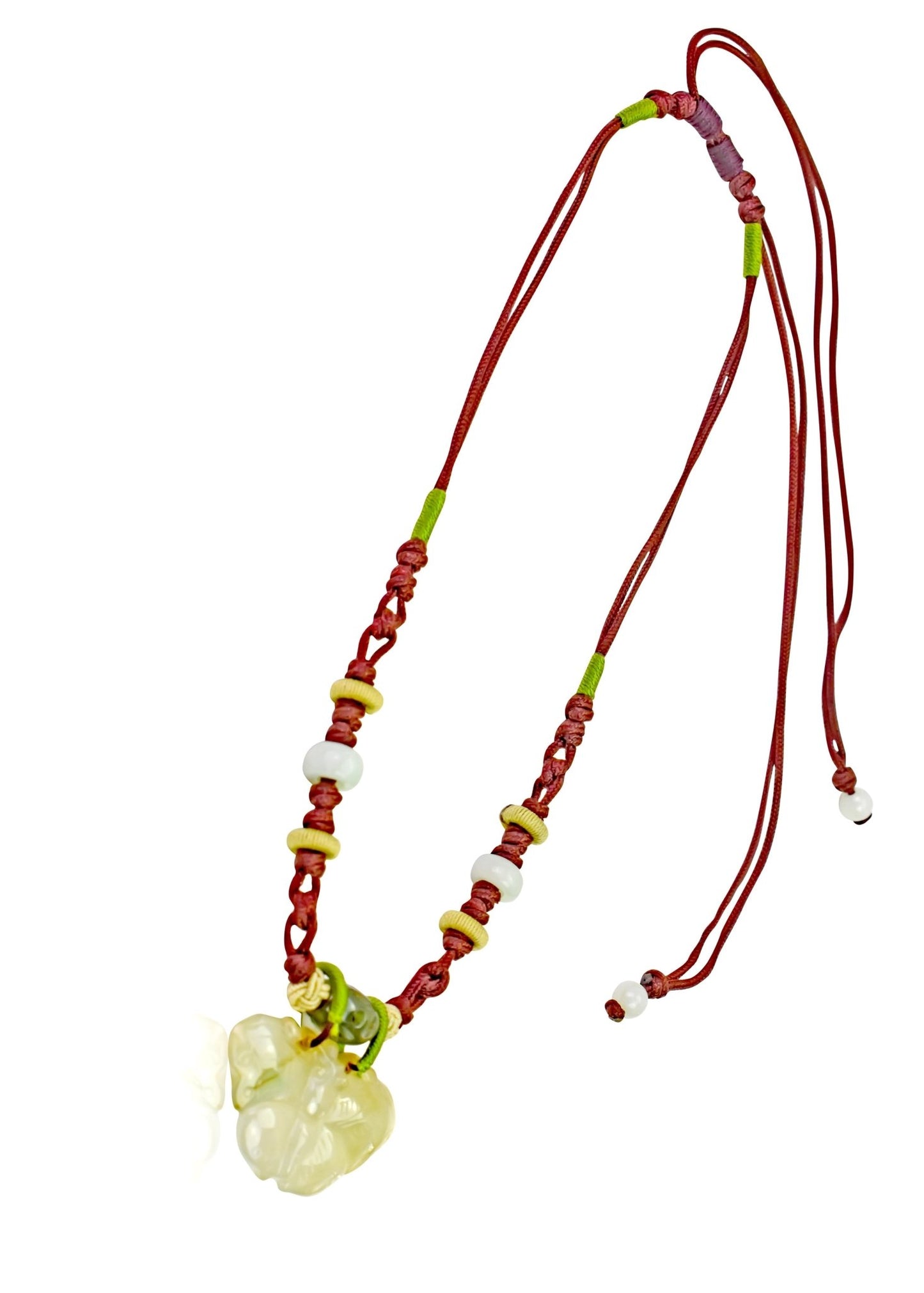 Ice jade pendant Butterfly Charm Necklace for her Women Anniversary Gift