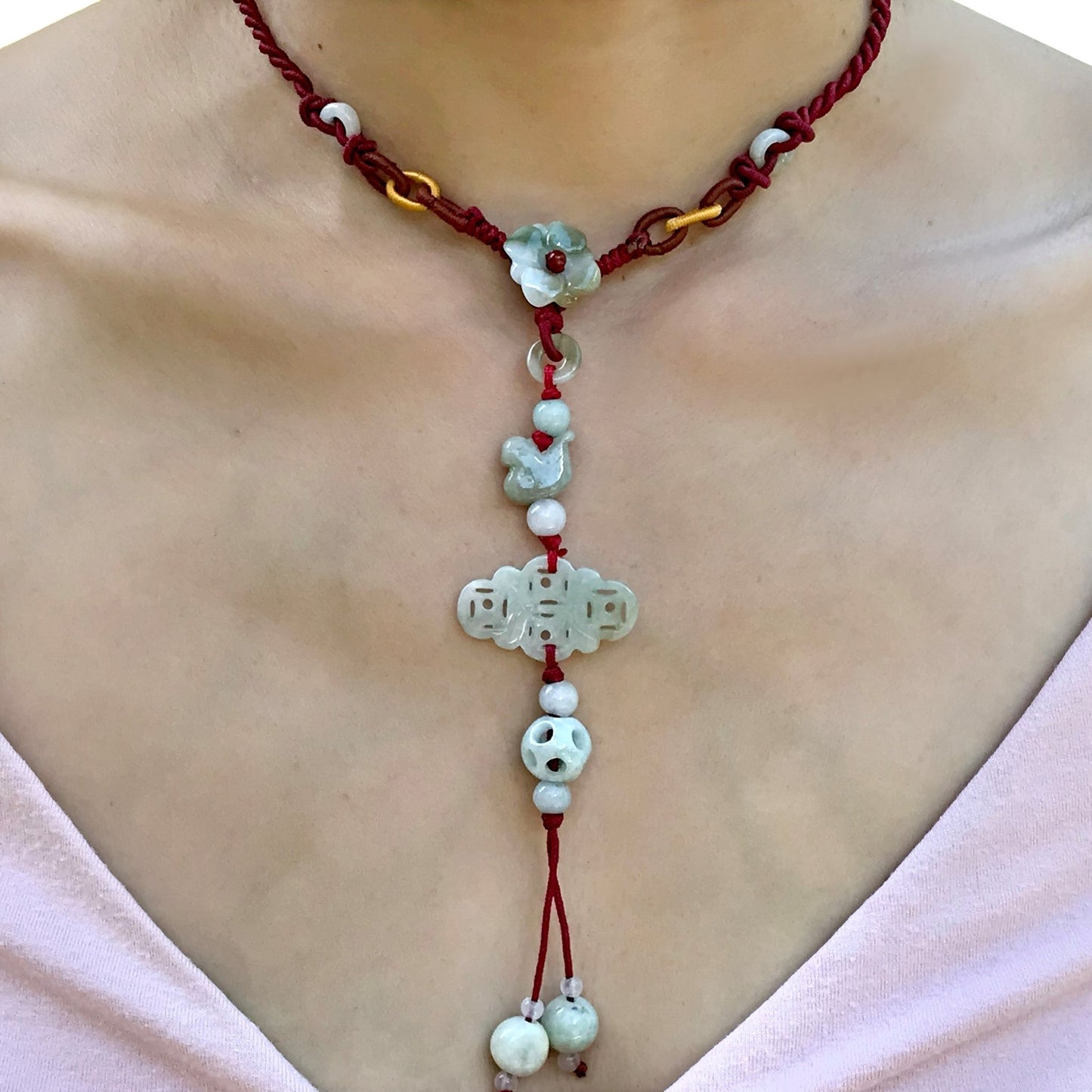 Infinity Chain Jade Enriches the Soul While the Infinity Shape Connects Hearts
