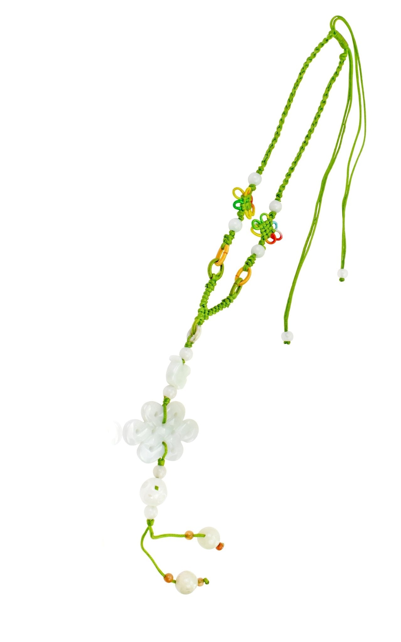 Infinity Charm Necklace Wisdom of Jade and Infinity Symbol, This Necklace Honors Love That Never Ends