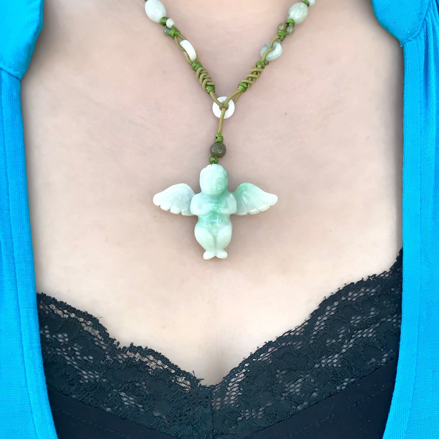 Jade Angel Unisex Jewelry for Friends or Loved Ones on Birthday or Holidays