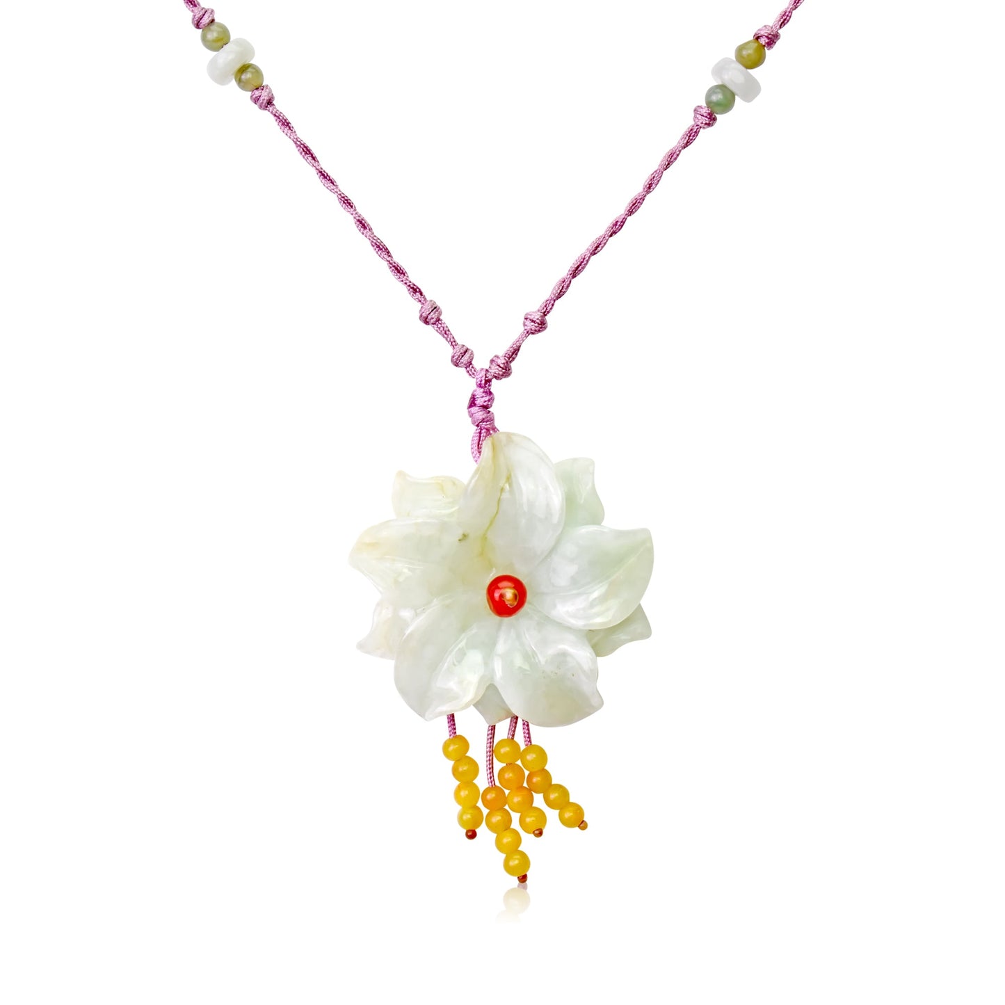 Jade Necklace Inspired by Colorful Sea Anemones a Romantic Valentine’s Day Gift for Her