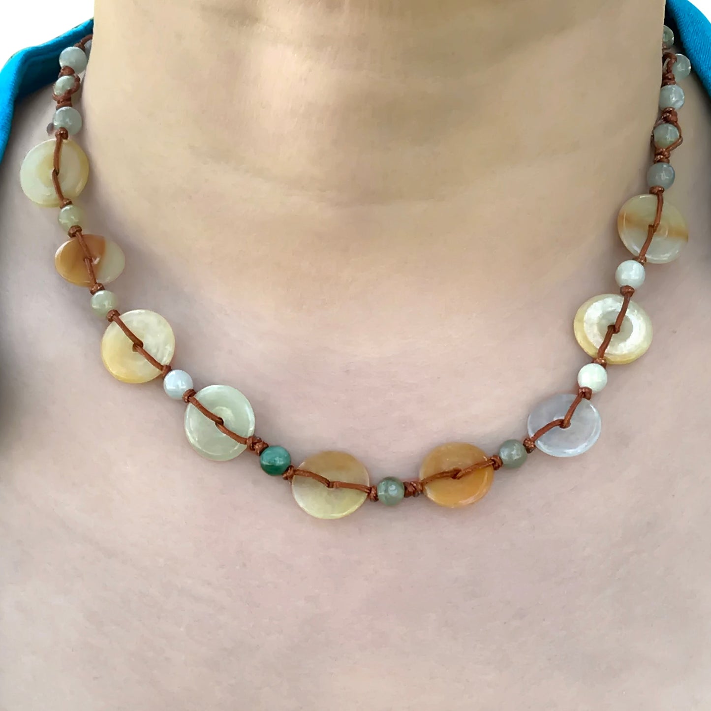 Jade Necklace circle Meaningful Gift for Friends on Valentine’s Day, Mother’s Day, or Birthday