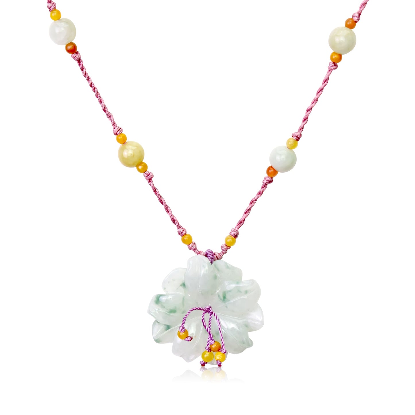 Jade Necklace with Green Anemone a Thoughtful Friendship Gift for Her
Perfect for friendship gifts