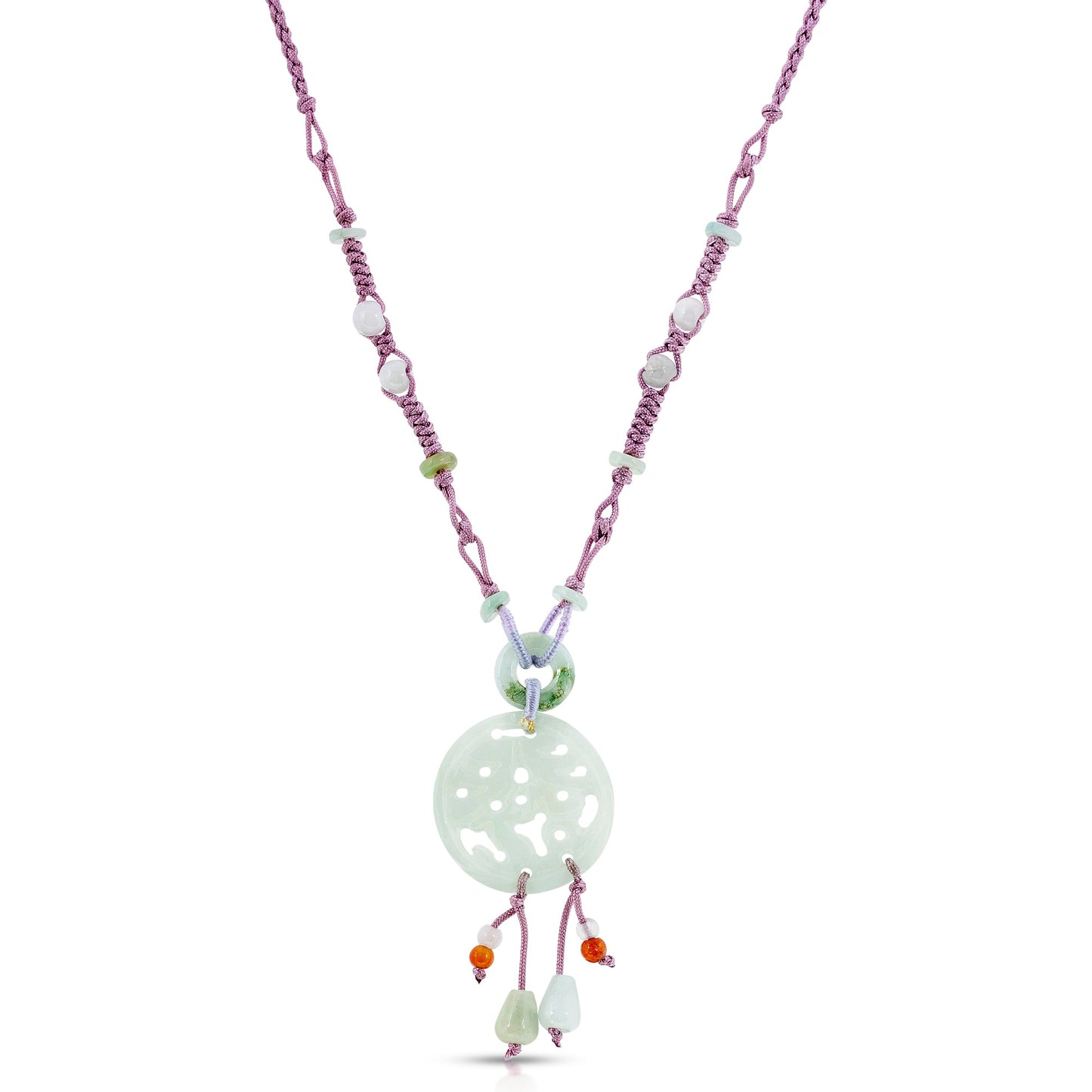 Jade Pendant with Chinese Character for Wealth For Birthday Gift
