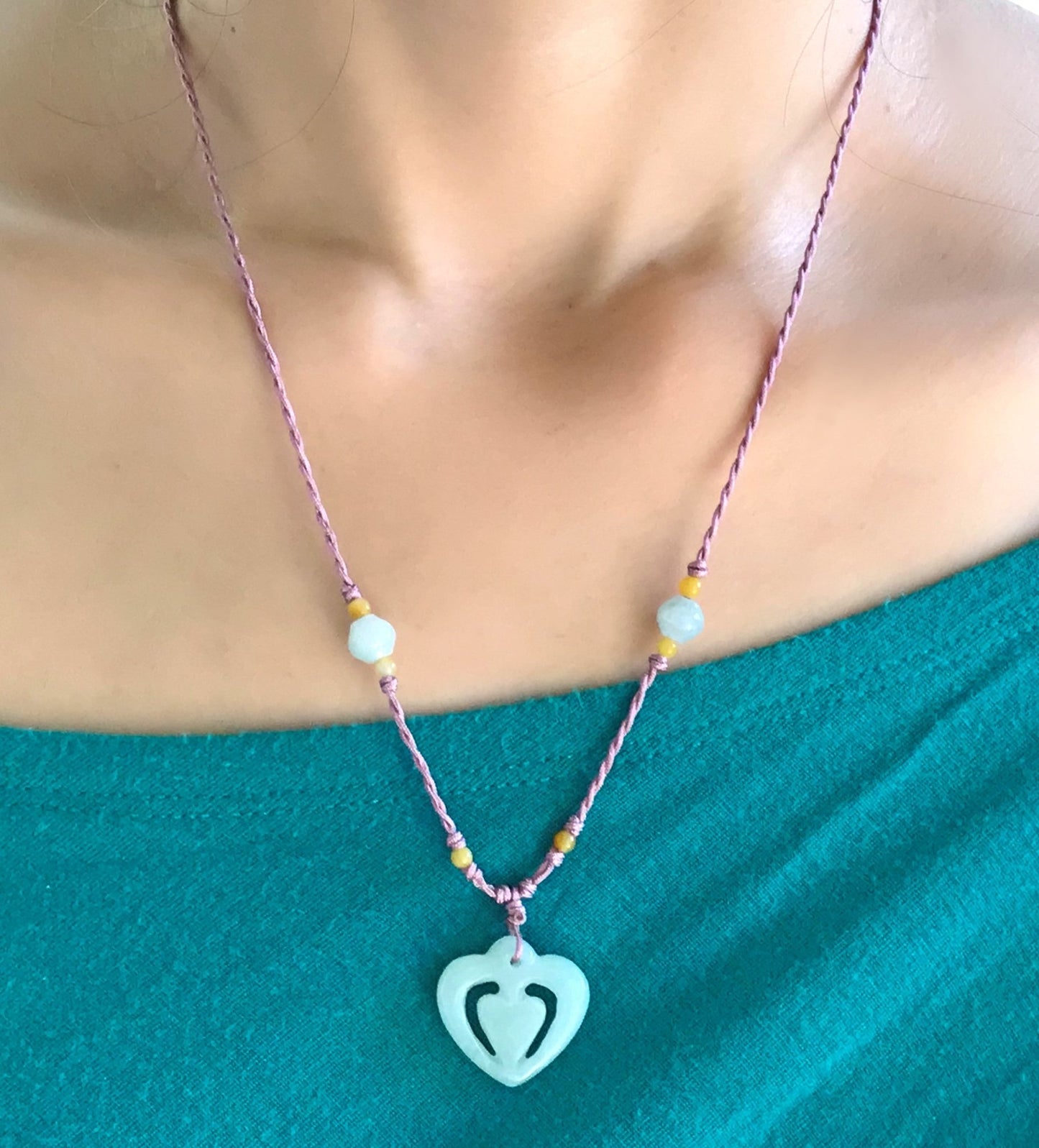 Jade heart pendants for women handcrafted to inspire lasting love