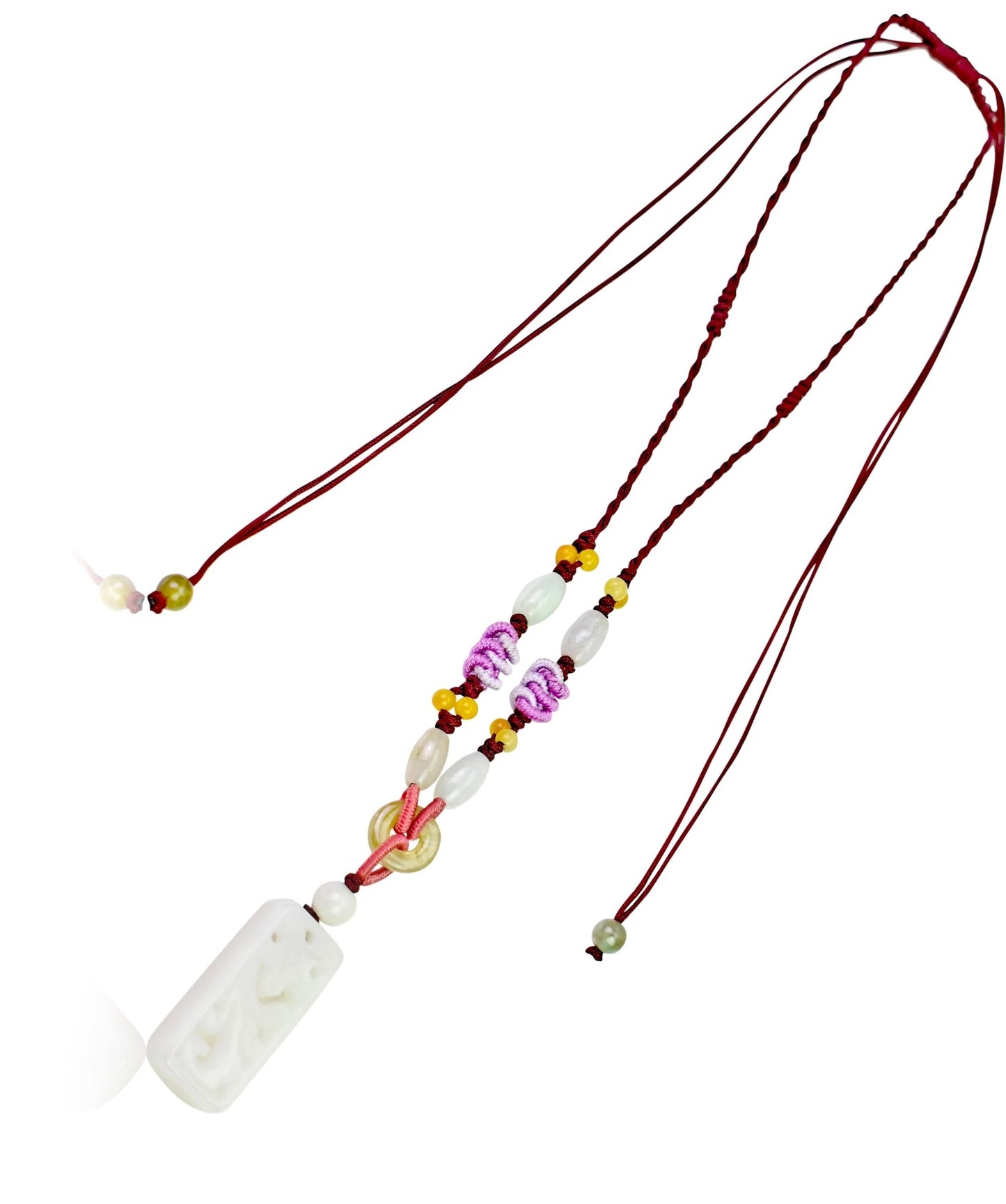Jade necklace women for Mother’s Day a sakura blossom necklace to ground and uplift