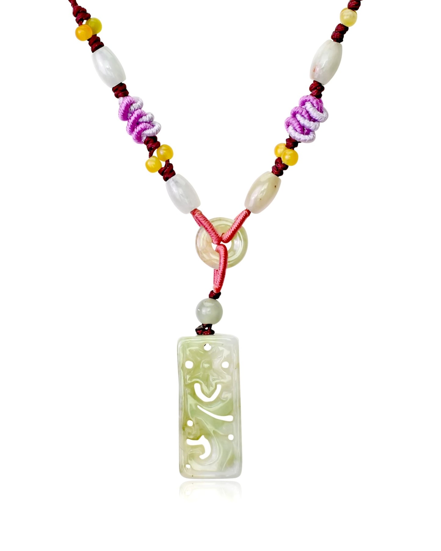 Jade necklace women for Valentine’s Day a sakura blossom necklace design for grace and grounding