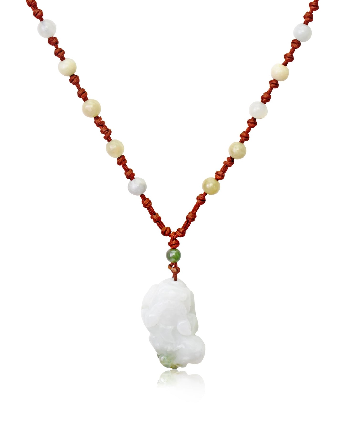 Mens Jade Pendant Necklace with Pixiu Necklace Anniversary or Birthday Gift, Handmade with Meaning