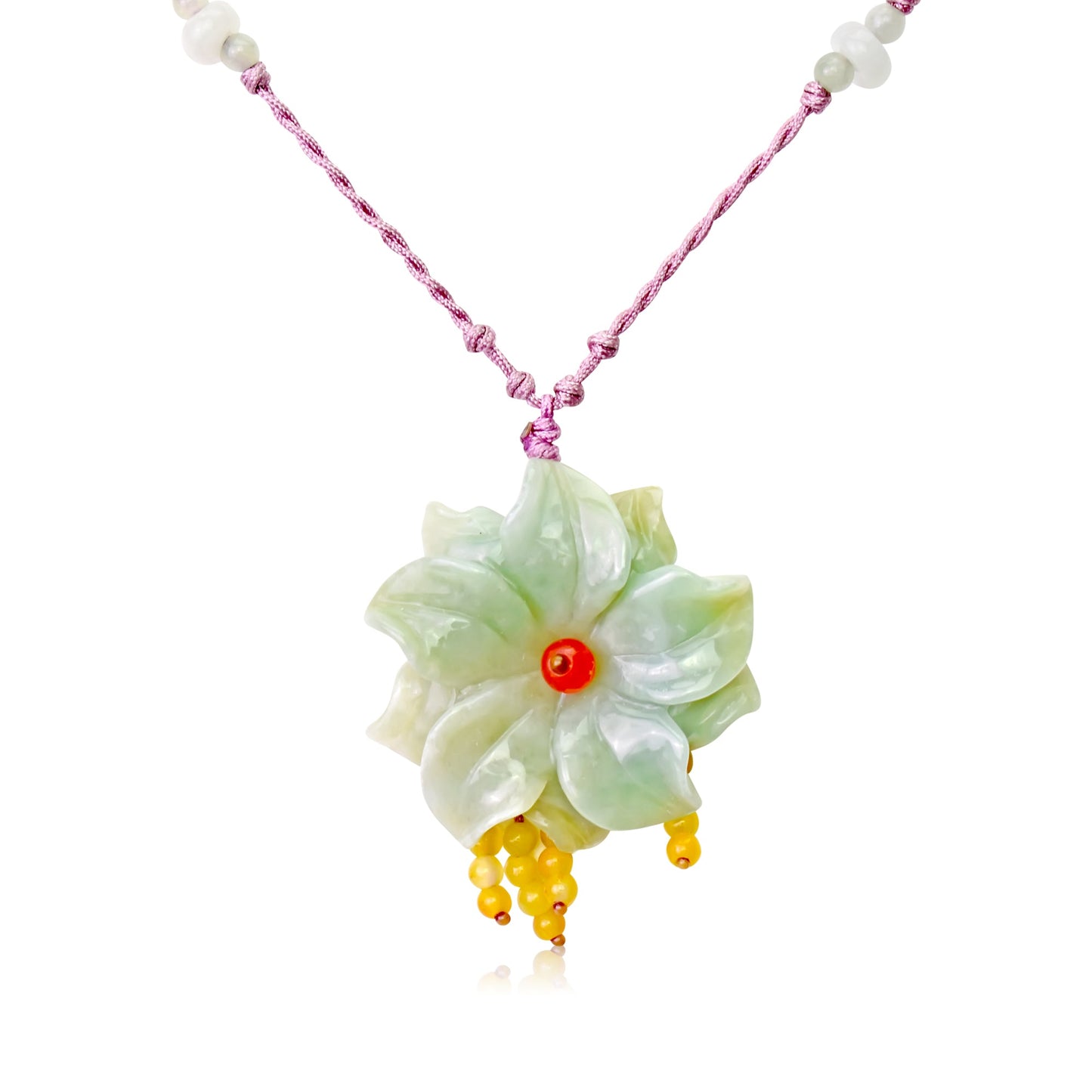 Mother’s Day Jade Necklace Gift with Sea Anemone For Women Who Love the Ocean