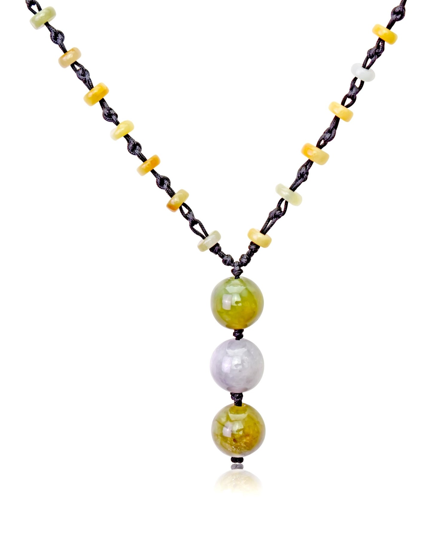 Multi color jade bead necklace a vibrant gift of good luck and harmony for birthdays or holidays