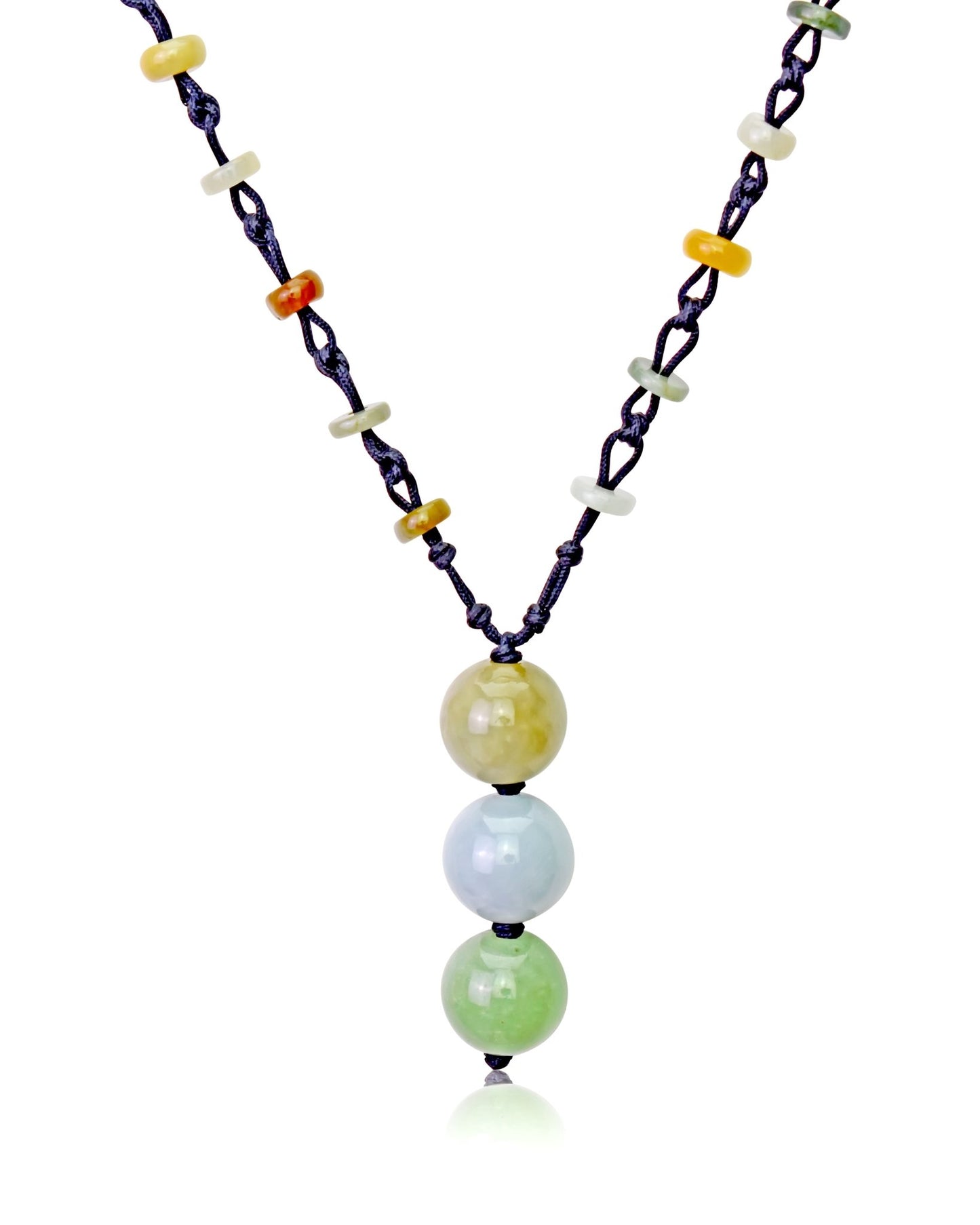 Multi color jade necklace for women a thoughtful birthday gift for love and heartfelt connection