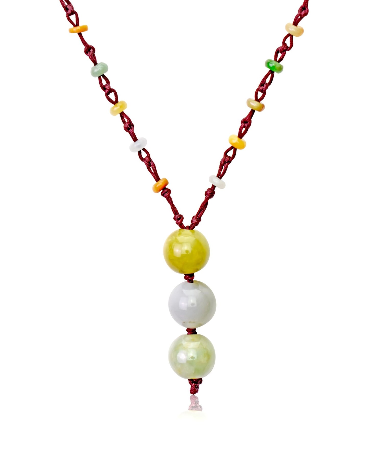 Multi color jade necklace for women perfect for Valentine's Day or anniversary gift