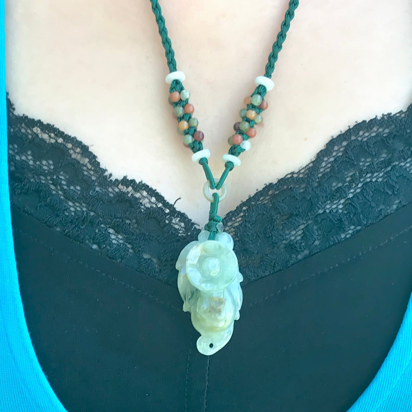 Orchid Flower to Make Her Birthday Sparkle Jade Flower Pendant Gift Full Of Beauty