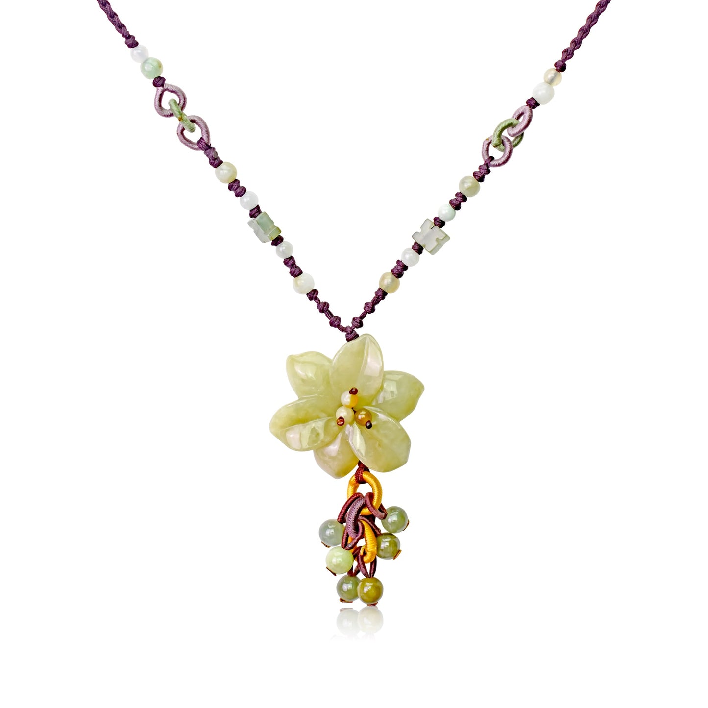 Pear Blooms for Women Flower Shaped Necklace Vibrant Energy Gift for Your Everyday Good Vibes Birthday Gift for Ladies
