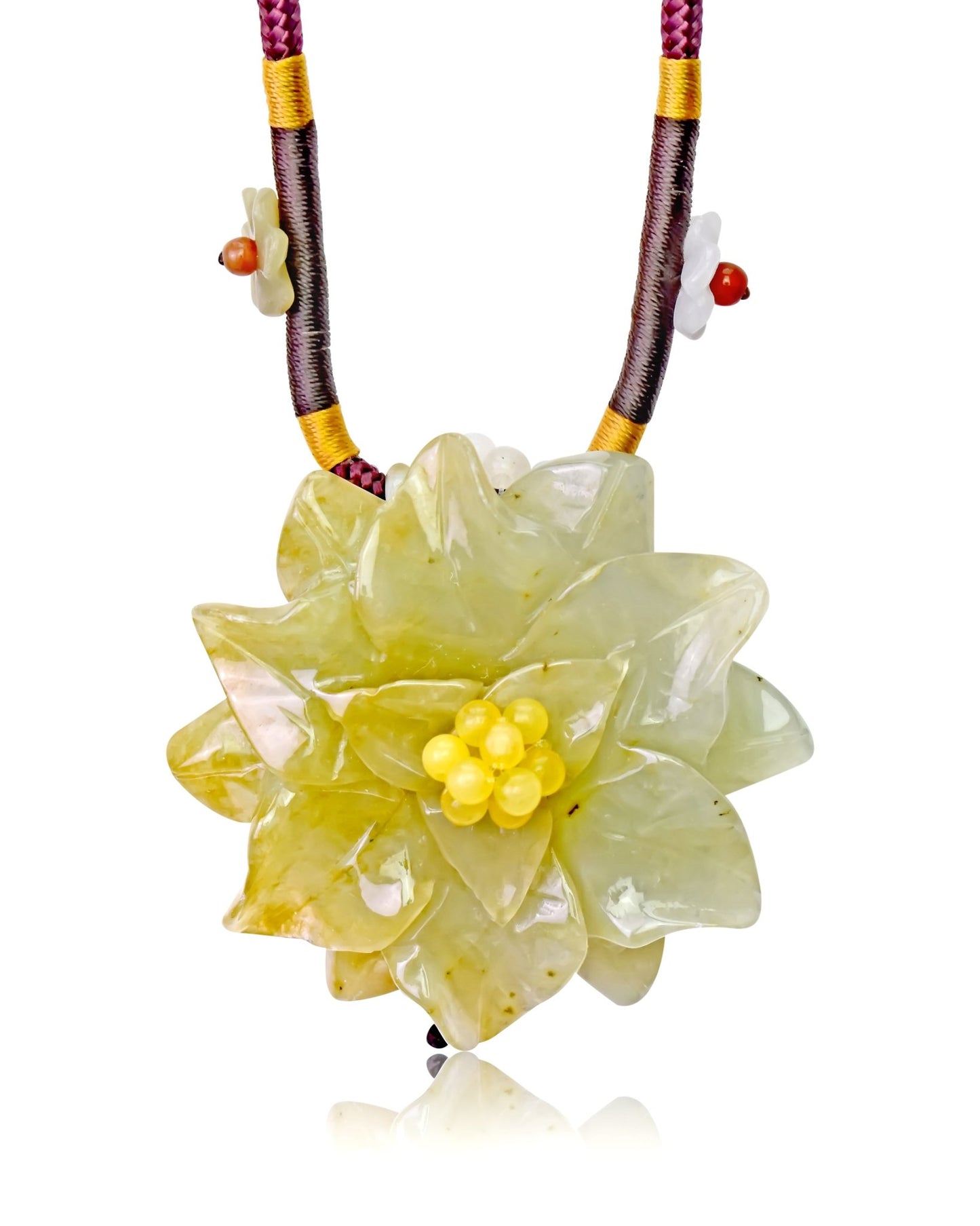 Personalised Necklace for Women Featuring Scabiosa a Thoughtful Mother’s Day Jade Jewelry