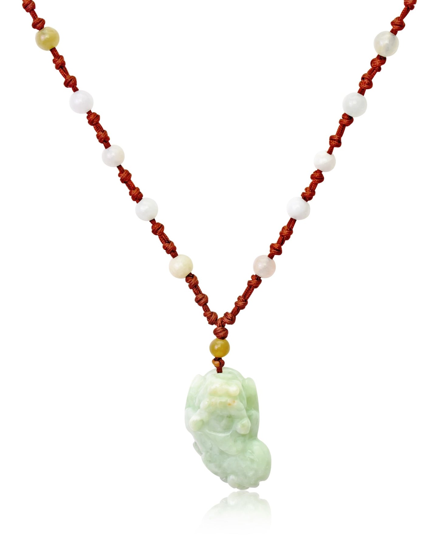 Pixiu Necklace for Natural Stone Necklace That Radiates Masculine Energy and Protective Charm
