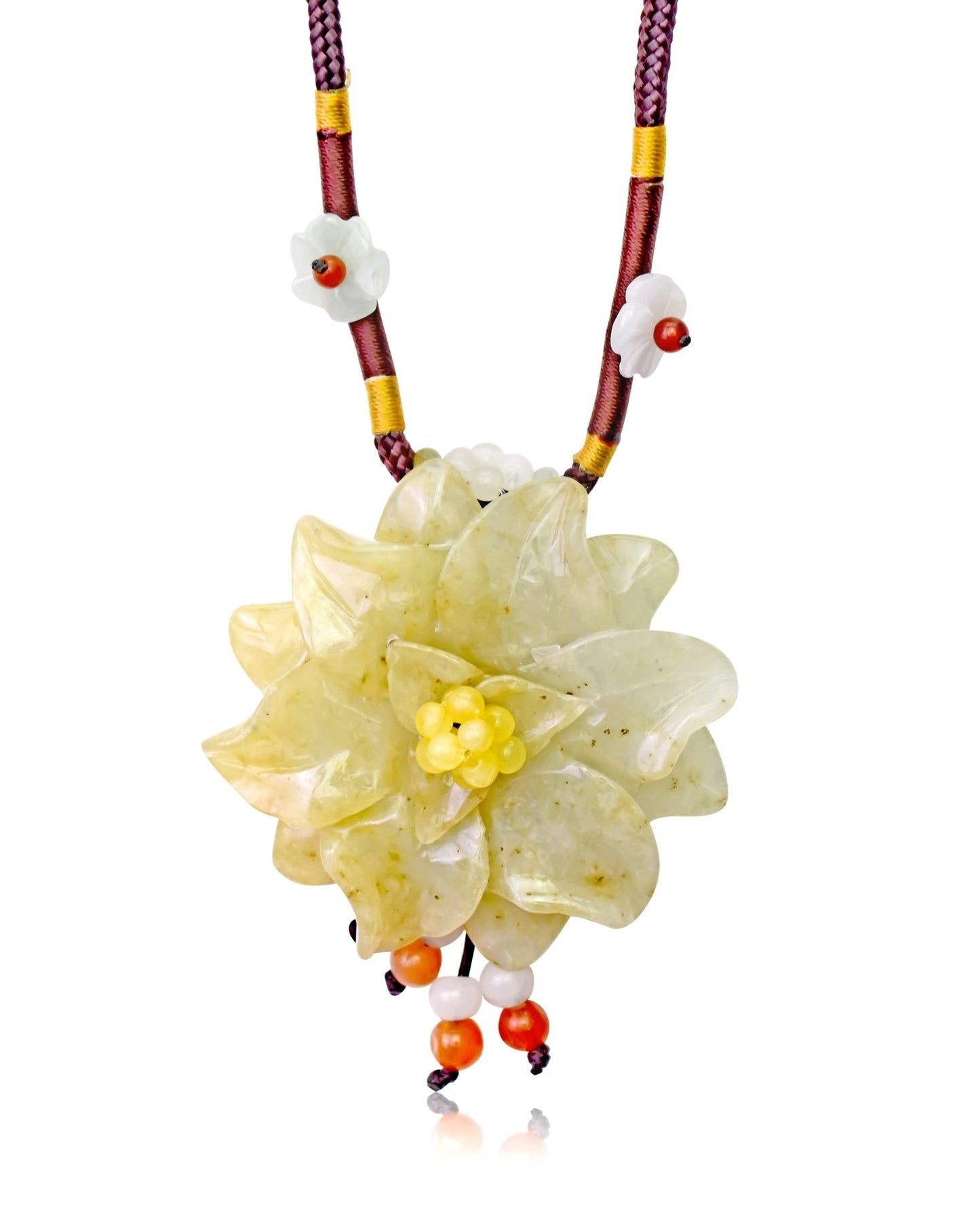 Starflower Scabiosa Jade Jewelry a Personalised Necklace for Women Who Love Unique Birthday Gifts