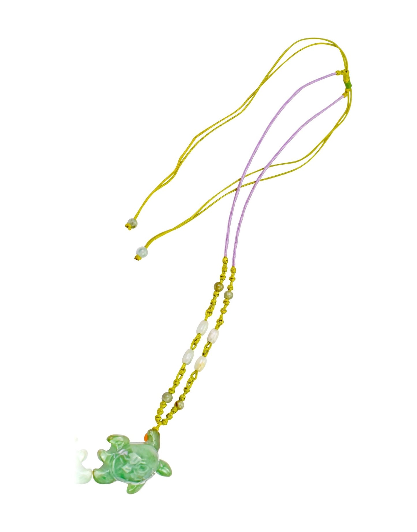Turtle Necklace in Jade Handmade Turtle Pendant for Women or Men