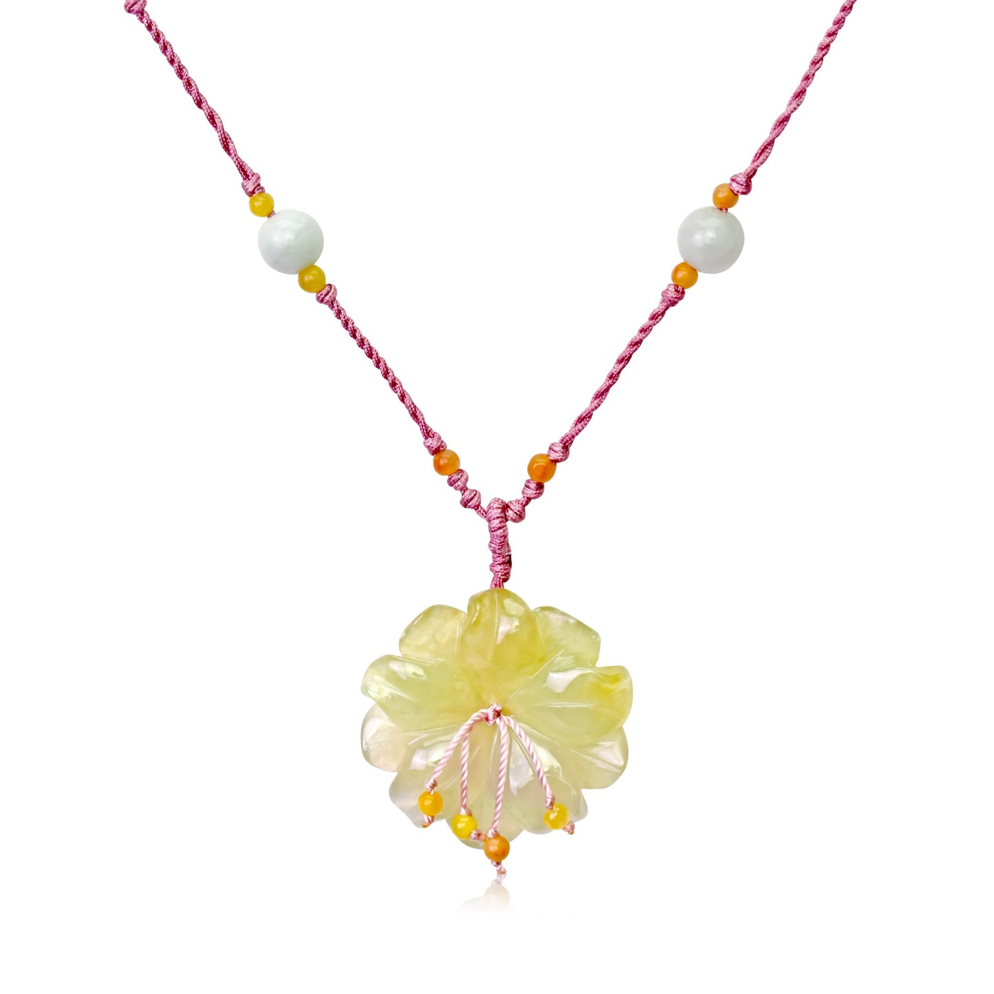 Valentine’s Day Handmade Jade Jewelry with Beaded Sea Anemone Style