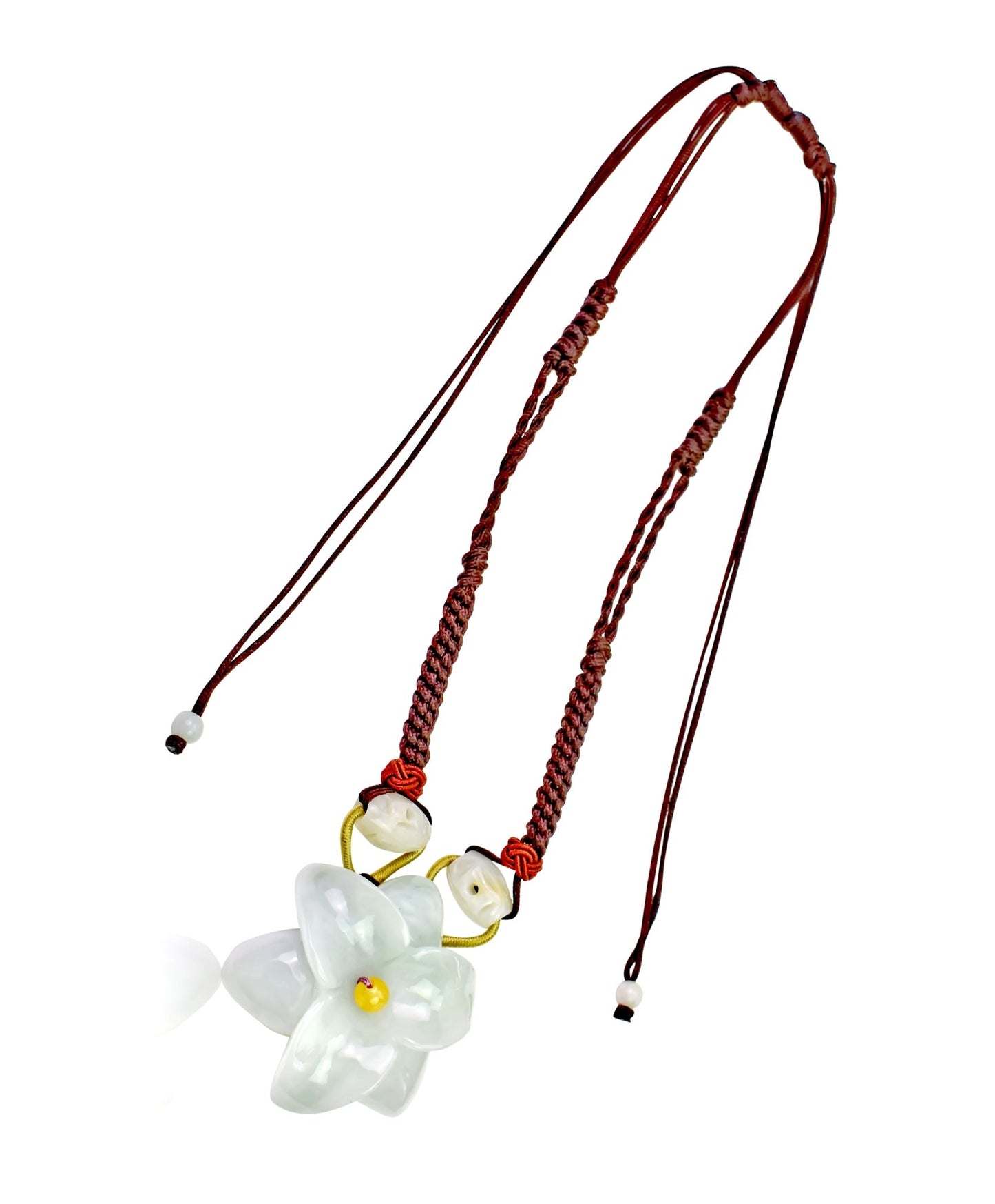 White flower amaryllis unique jewelry necklace Mother's Day Gift