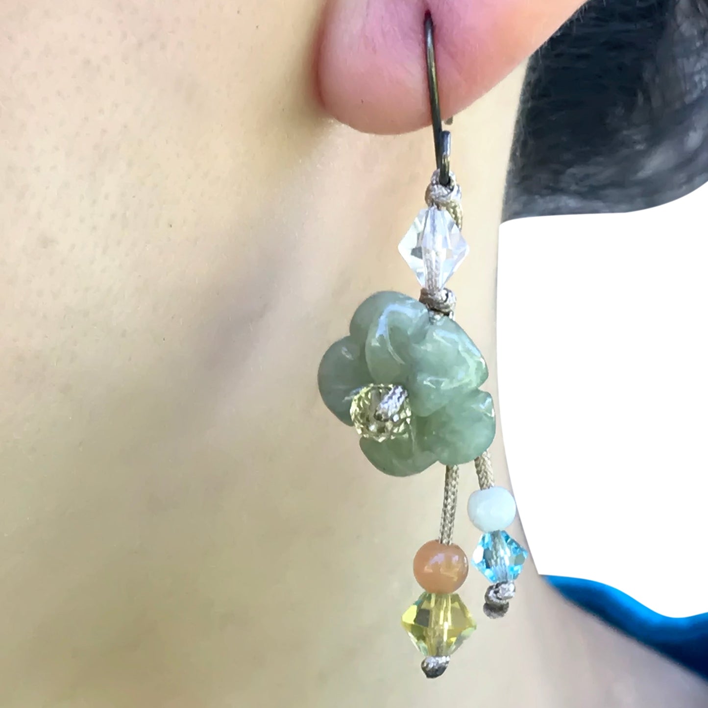 Yellow pimpernel crystal earrings for women a thoughtful jewelry gift for Mother's Day and Valentine's Day