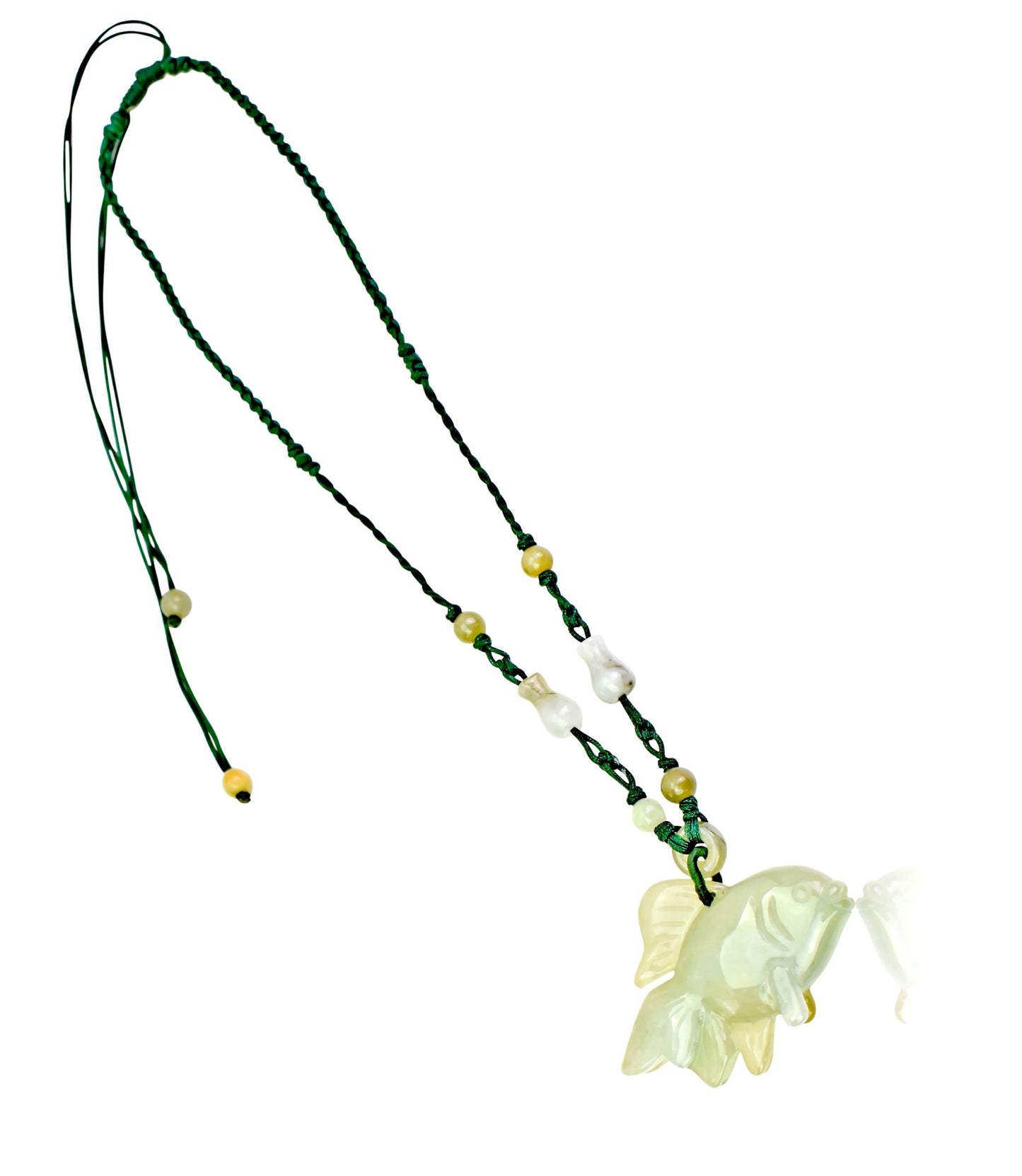 Accessorize in Style with a Hand Carved Crown Tail Fish Jade PendantNecklacesSerenity Jade