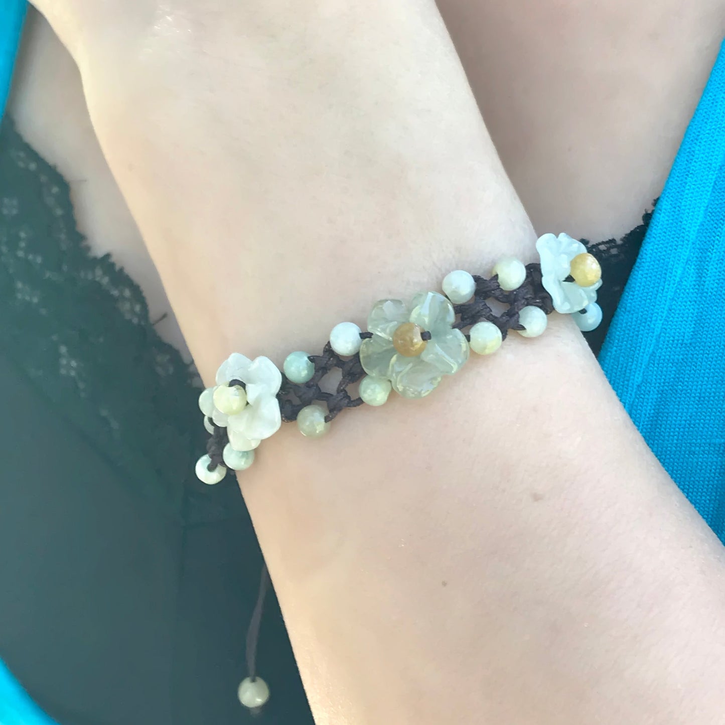 Add a Fresh Touch to Your Look with Breath of Heaven Flower BraceletBraceletsSerenity Jade
