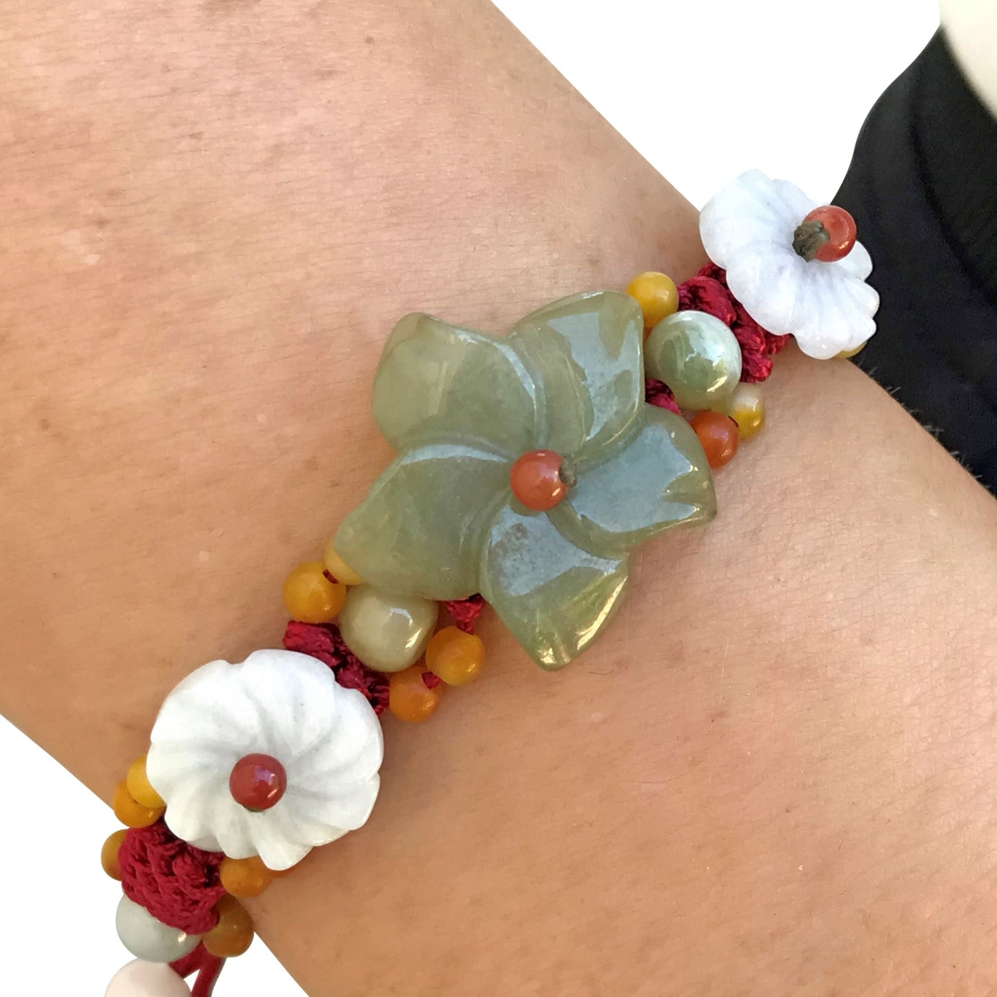 Add a Pop of Color to Your Style with this Breath of Heaven BraceletBraceletsSerenity Jade